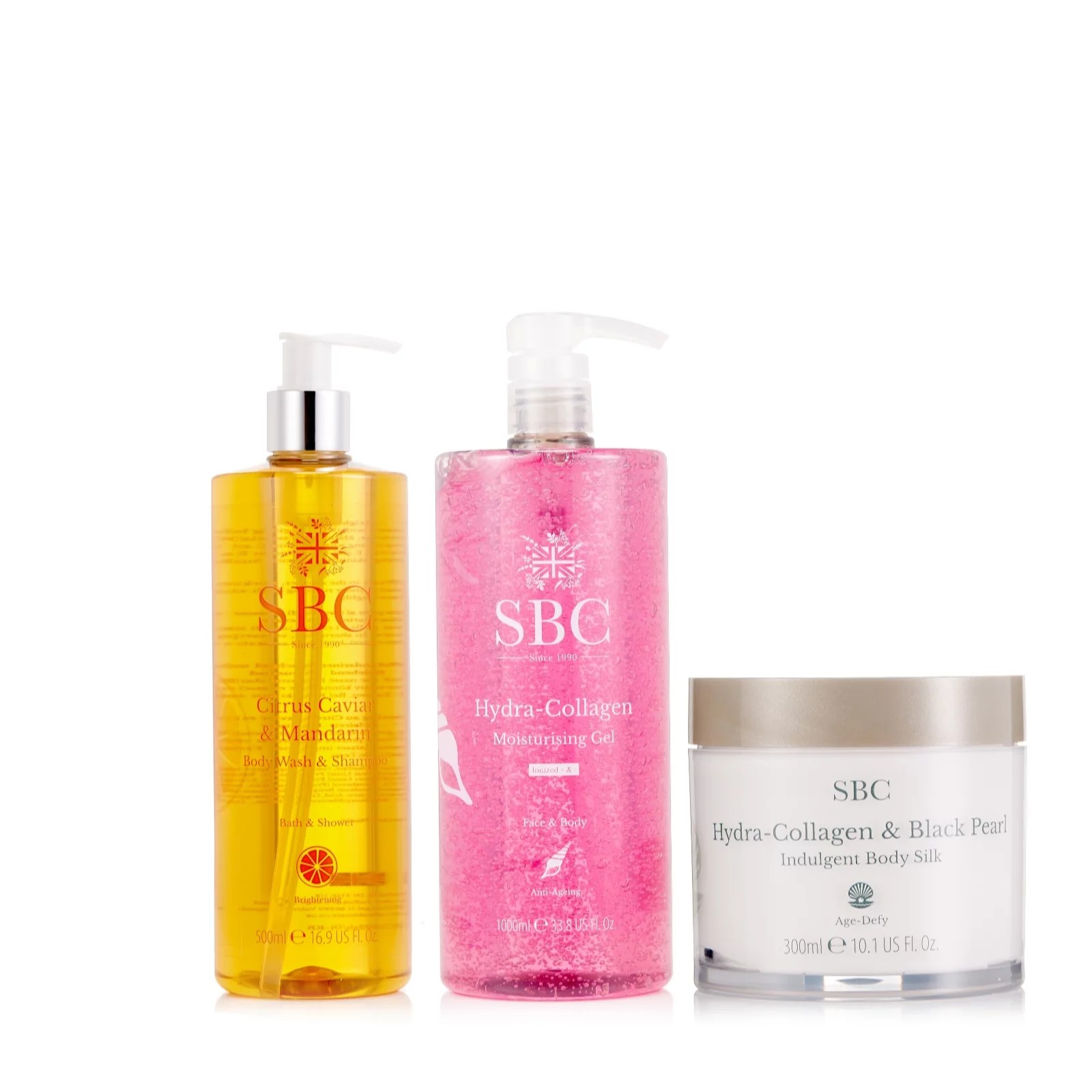 SBC 3 Piece Luxe Collagen & Vitamin C Body Collection QVC UK