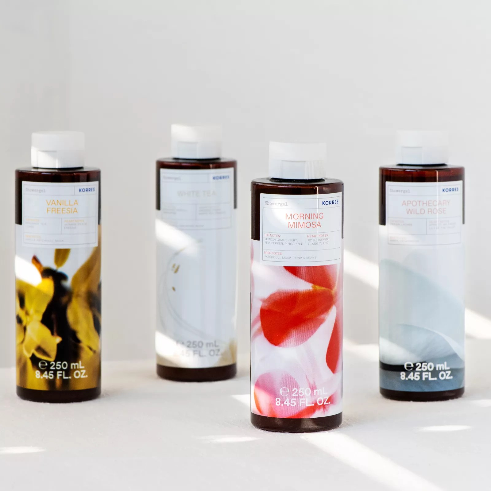 Korres 4 Piece Apothecary Fragrance Shower Gel 250ml Set QVC UK