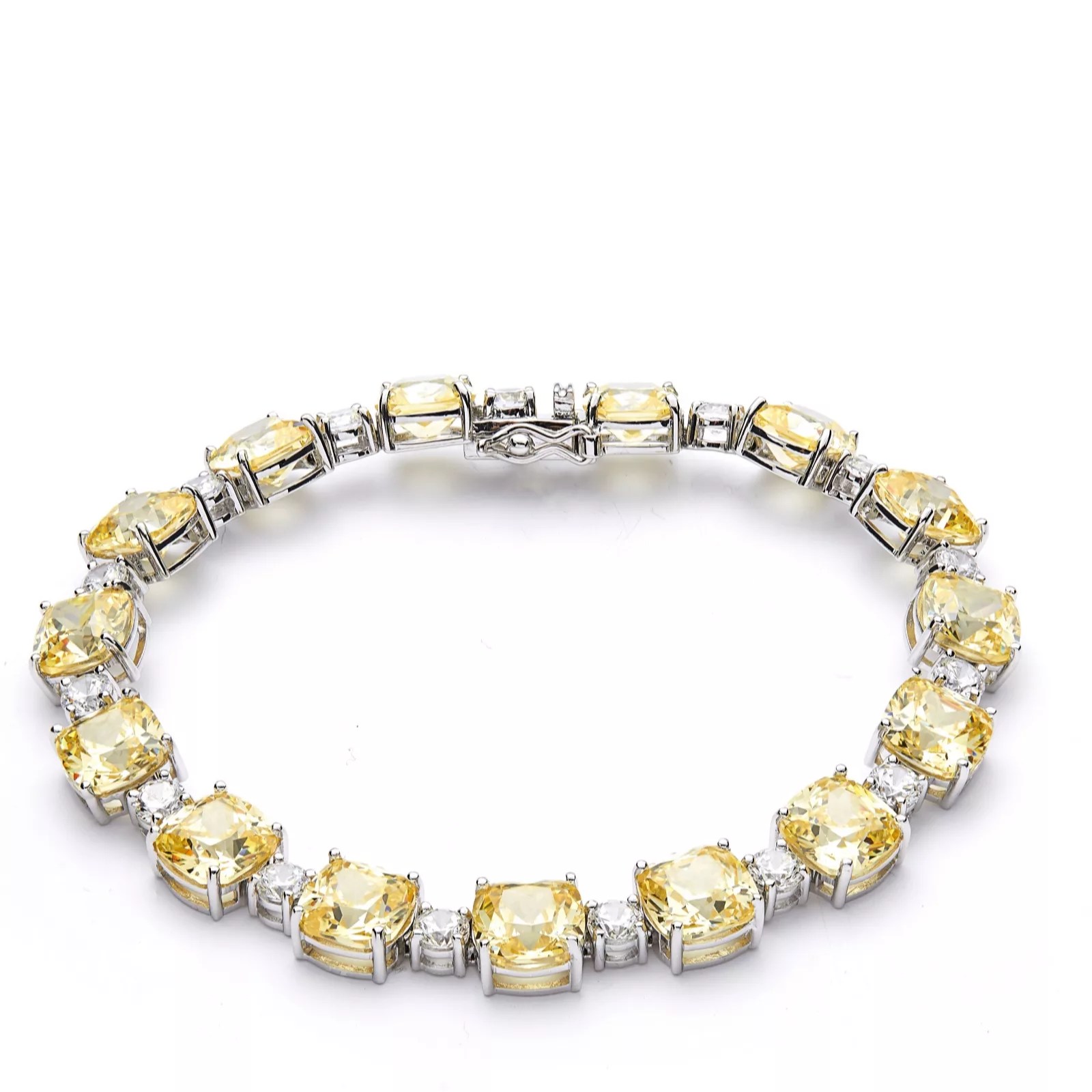 Michelle Mone for Diamonique 25ct tw 19cm Bracelet Sterling Silver QVC UK