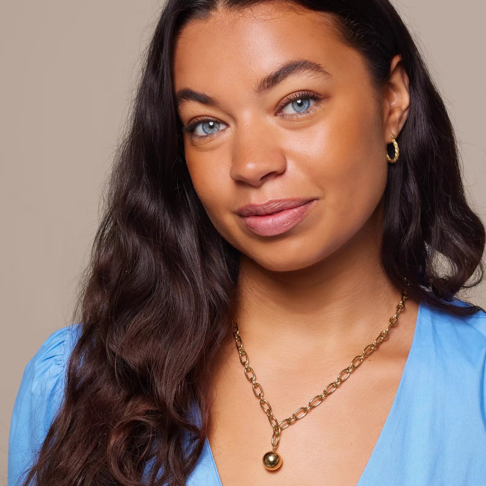 Steel by Diamonique Chain Link Orb Necklace Stainless Steel QVC UK