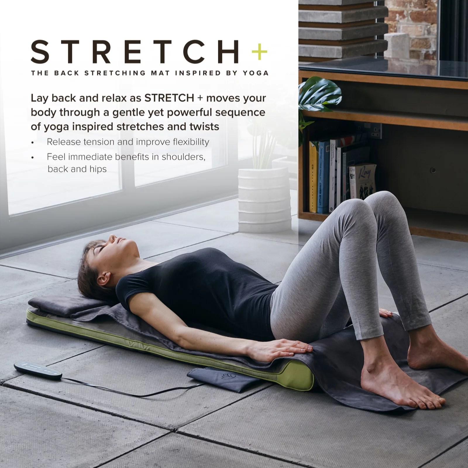 Homedics Stretch Plus Stretching Mat Inspired by Yoga QVC UK