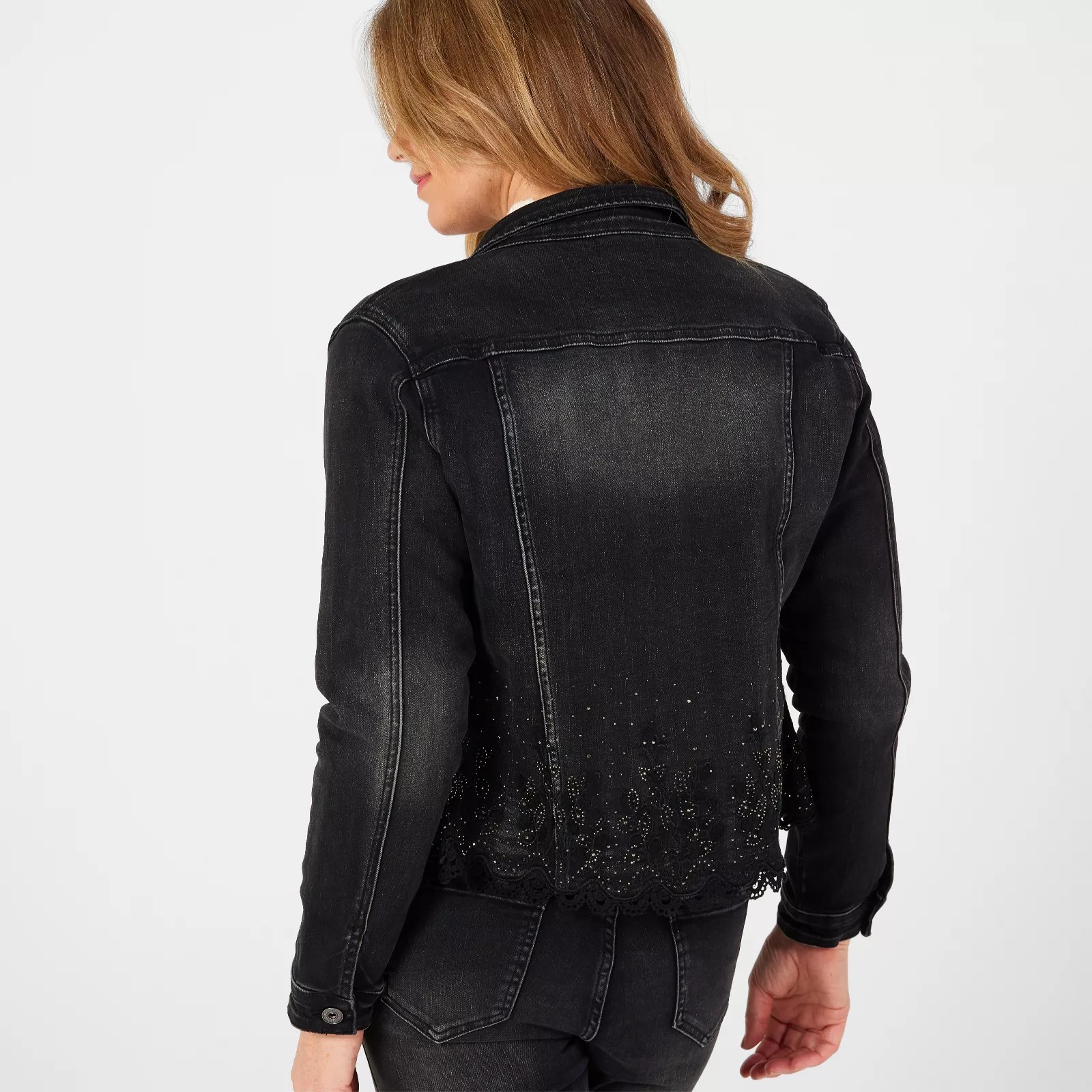 Izabel London Embelished Denim Jacket QVC UK