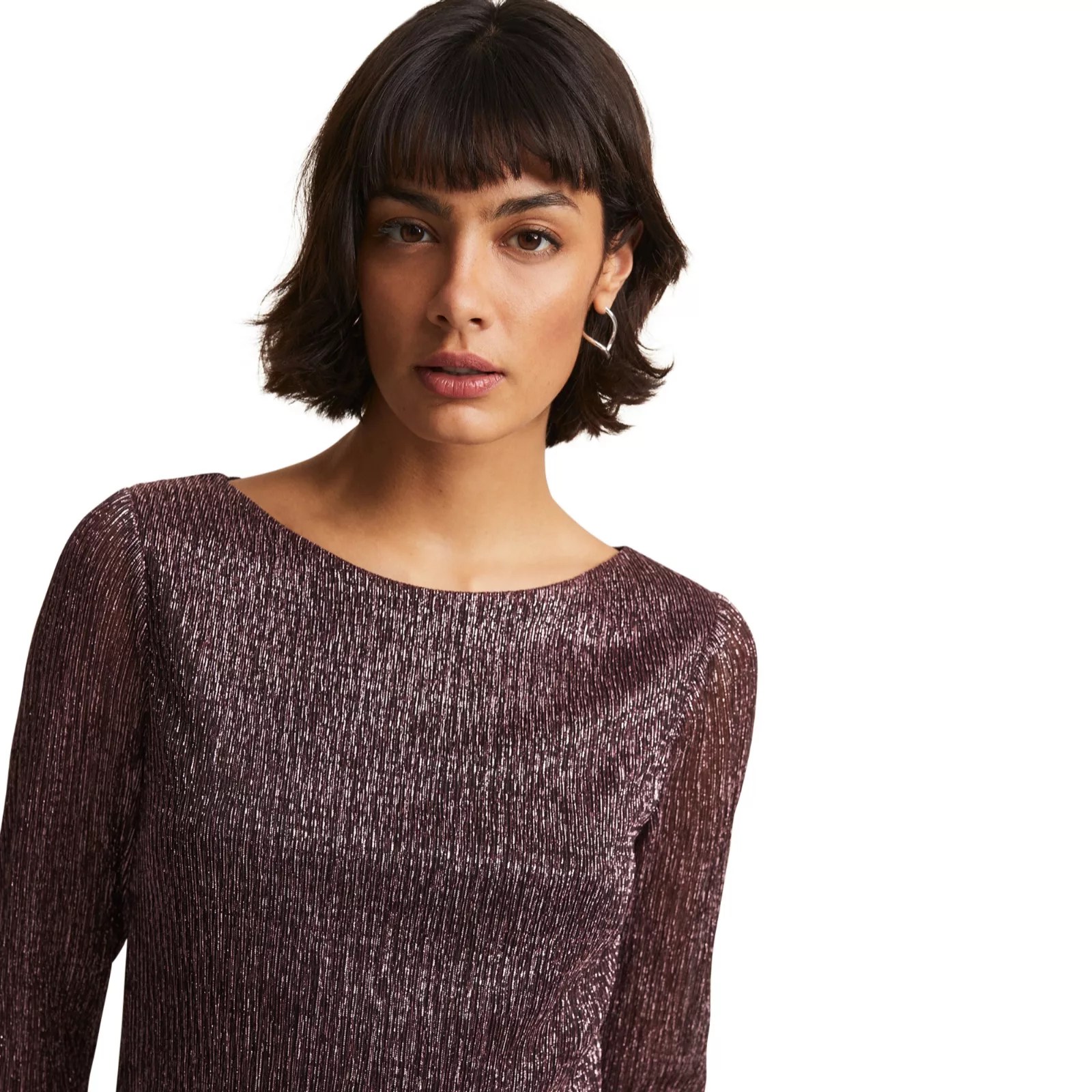 Phase Eight Alix Plisse Top QVC UK