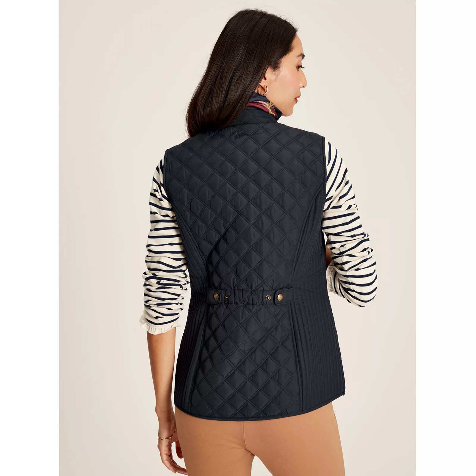 Joules Minx Quilted Gilet QVC UK