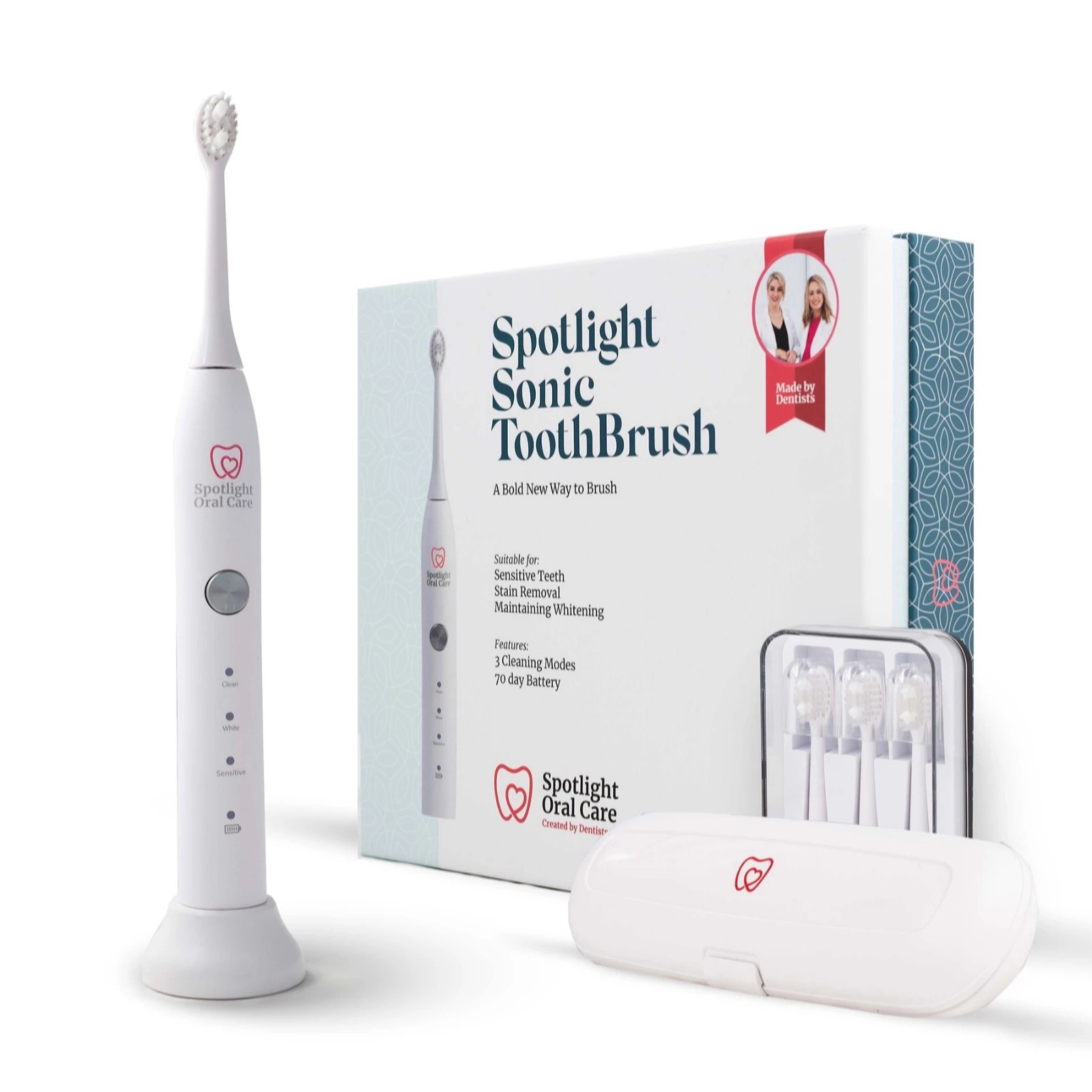 Spotlight Oral Care Sonic Toothbrush & Whitening Strips QVC UK
