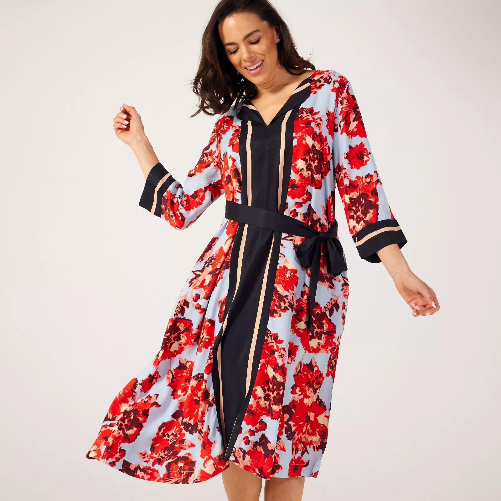 Masai Copenhagen MaNyrana Floral Printed Dress QVC UK