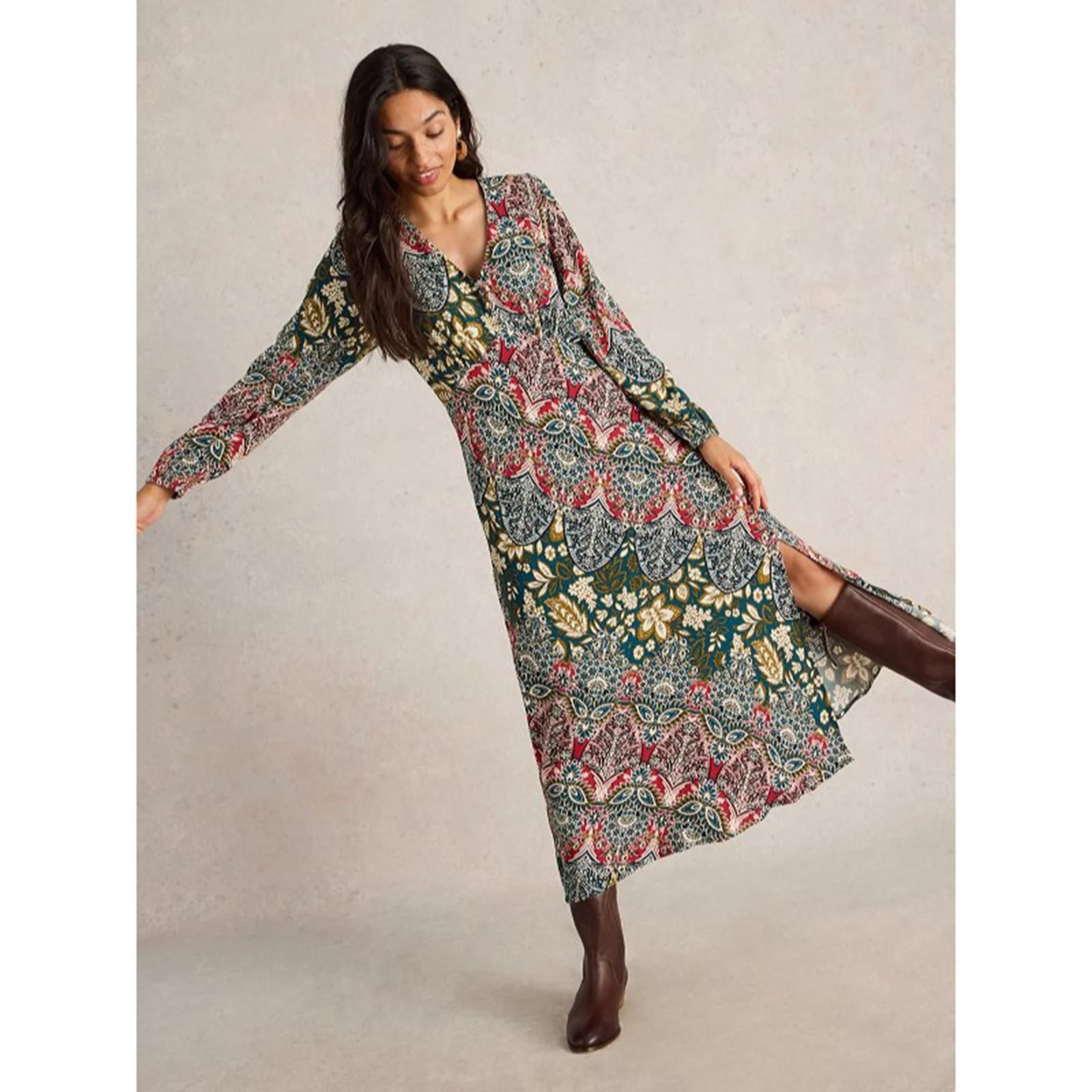 White Stuff Hope Bias Cut Dress QVC UK