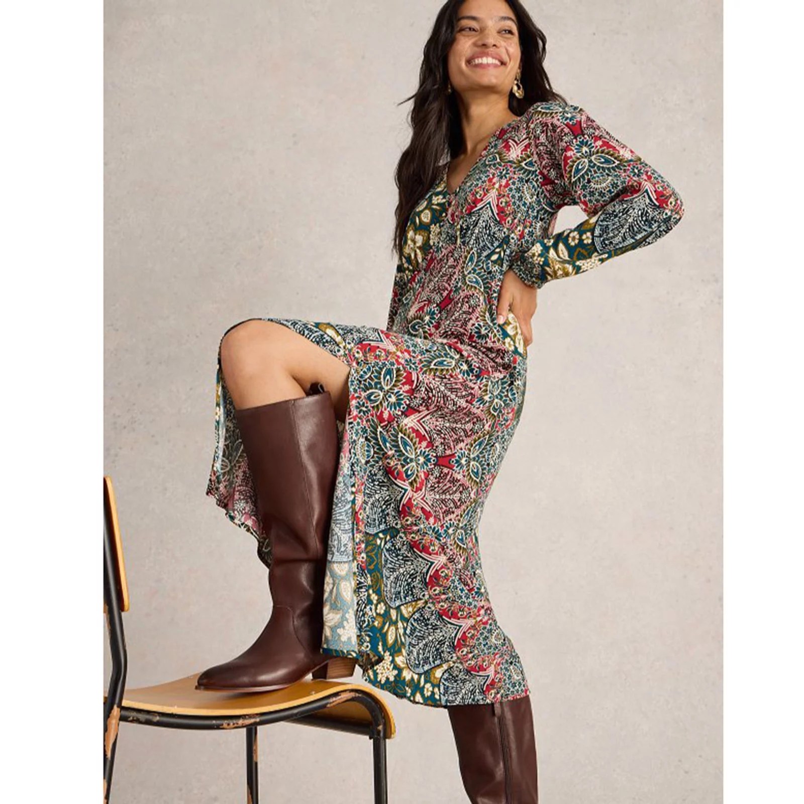 White Stuff Hope Bias Cut Dress QVC UK