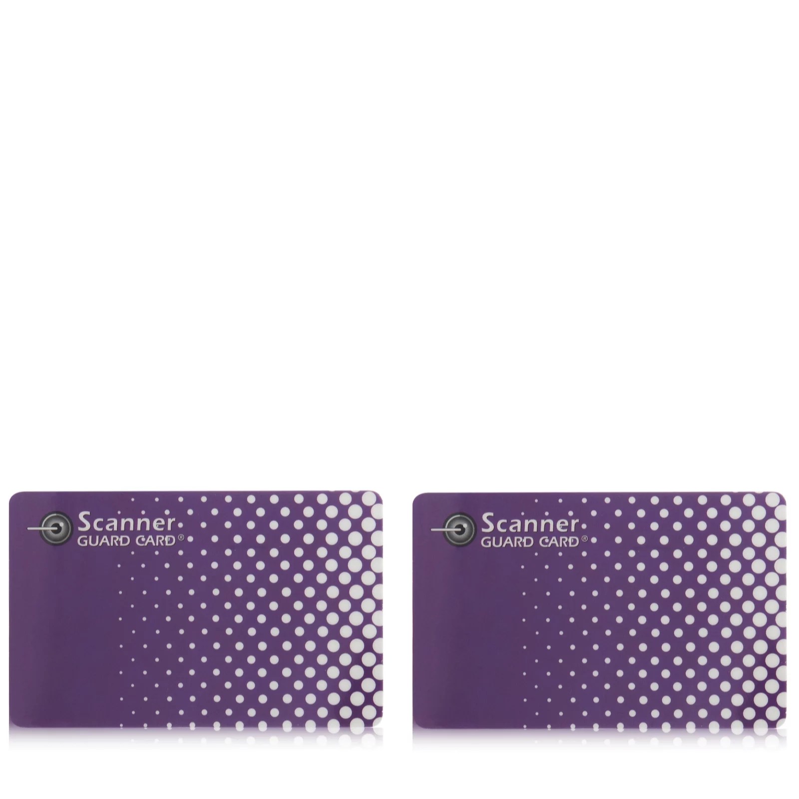 Scanner Guard 2 Sets of 2 RFID Protecting Cards for Wallets QVC UK