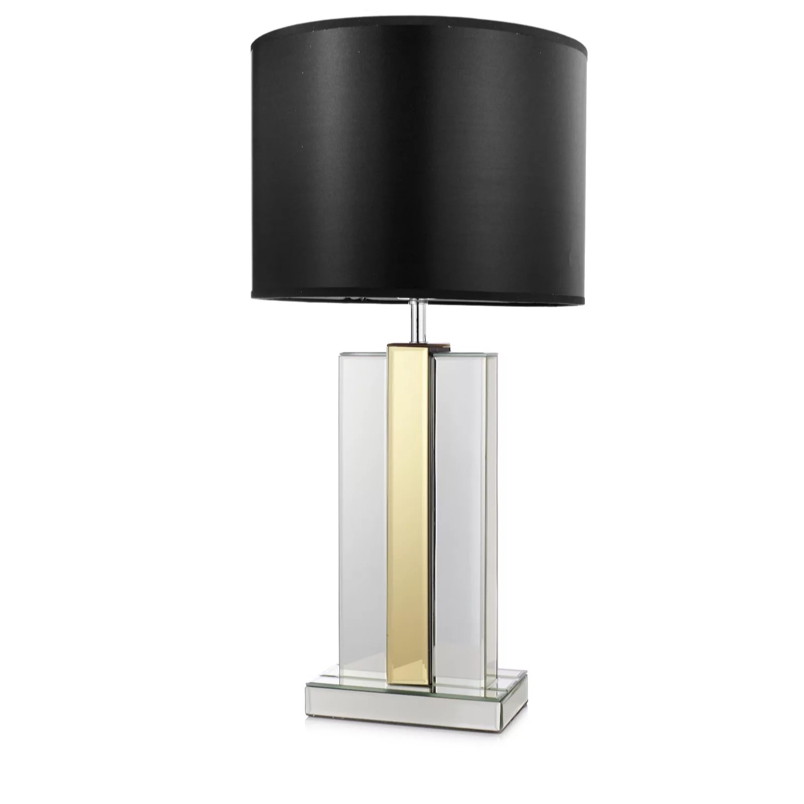JM by Julien Macdonald Two Toned Lamp with Black Drum Shade QVC UK