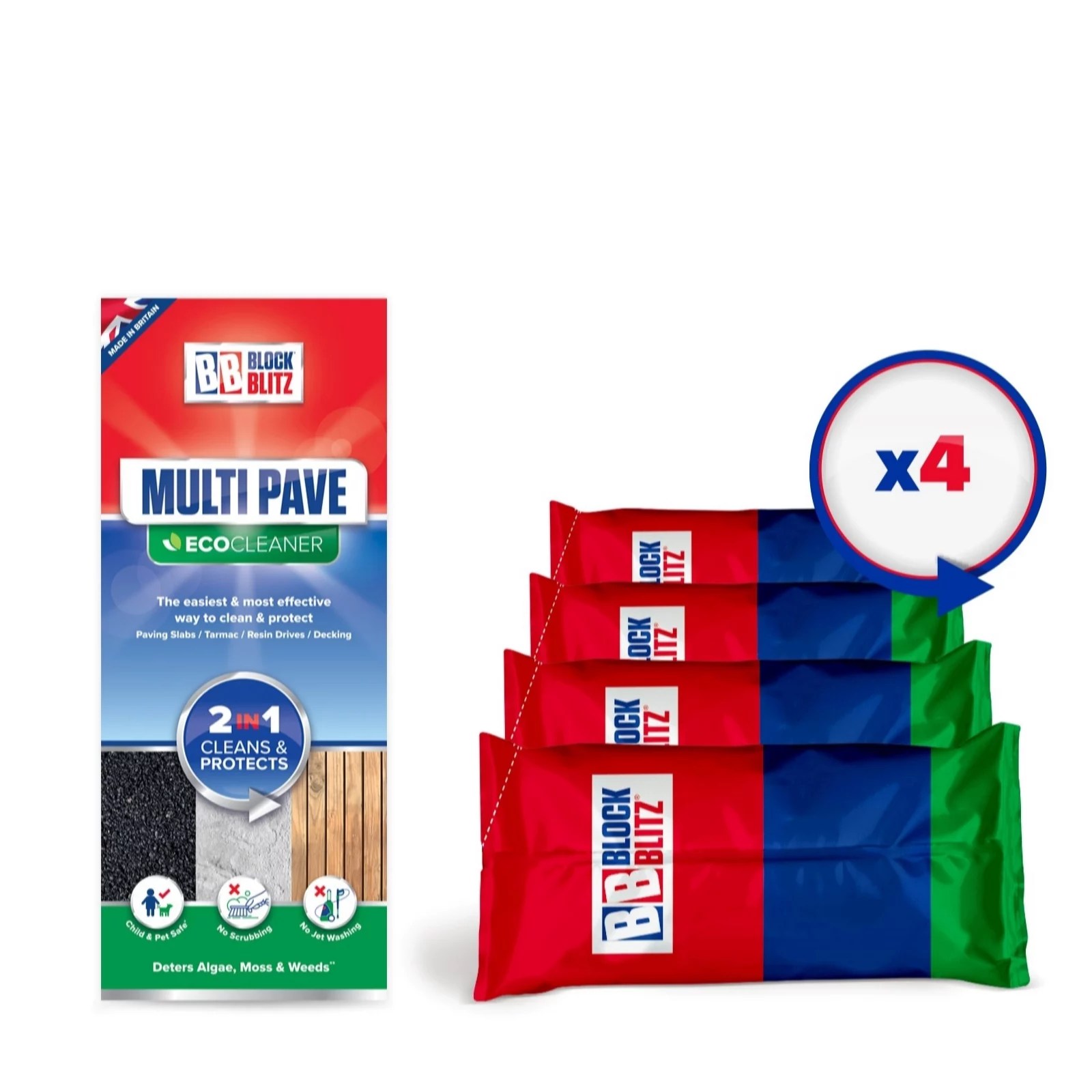 Block Blitz 4x 380g Treatment Pouches QVC UK