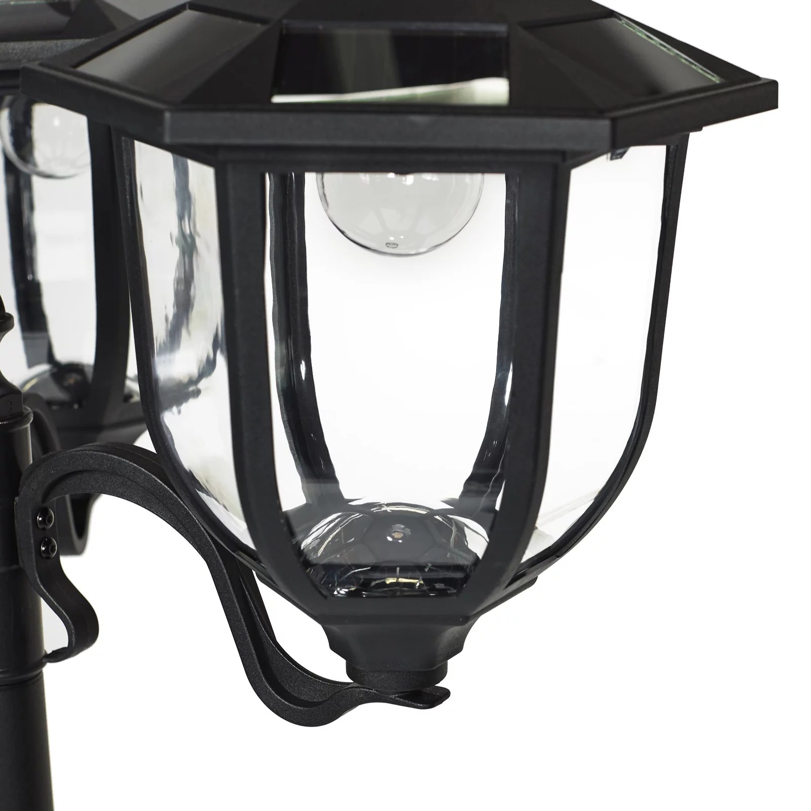Luxform 150 Lumen 190cm Solar Lamp Post & Large Planter QVC UK