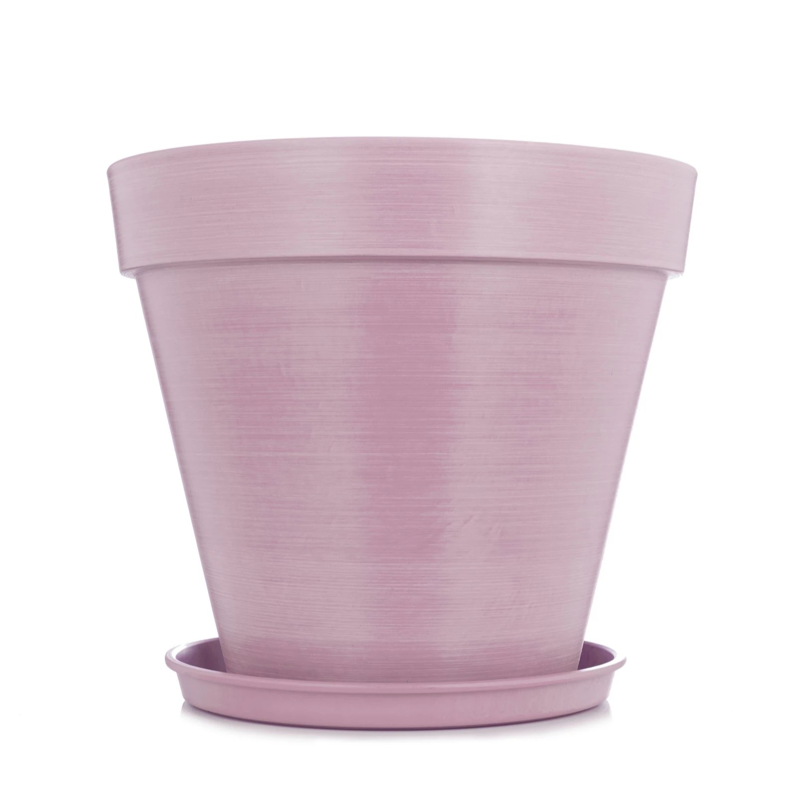 Home2Garden Pastel Collection Large Planter with Saucer QVC UK