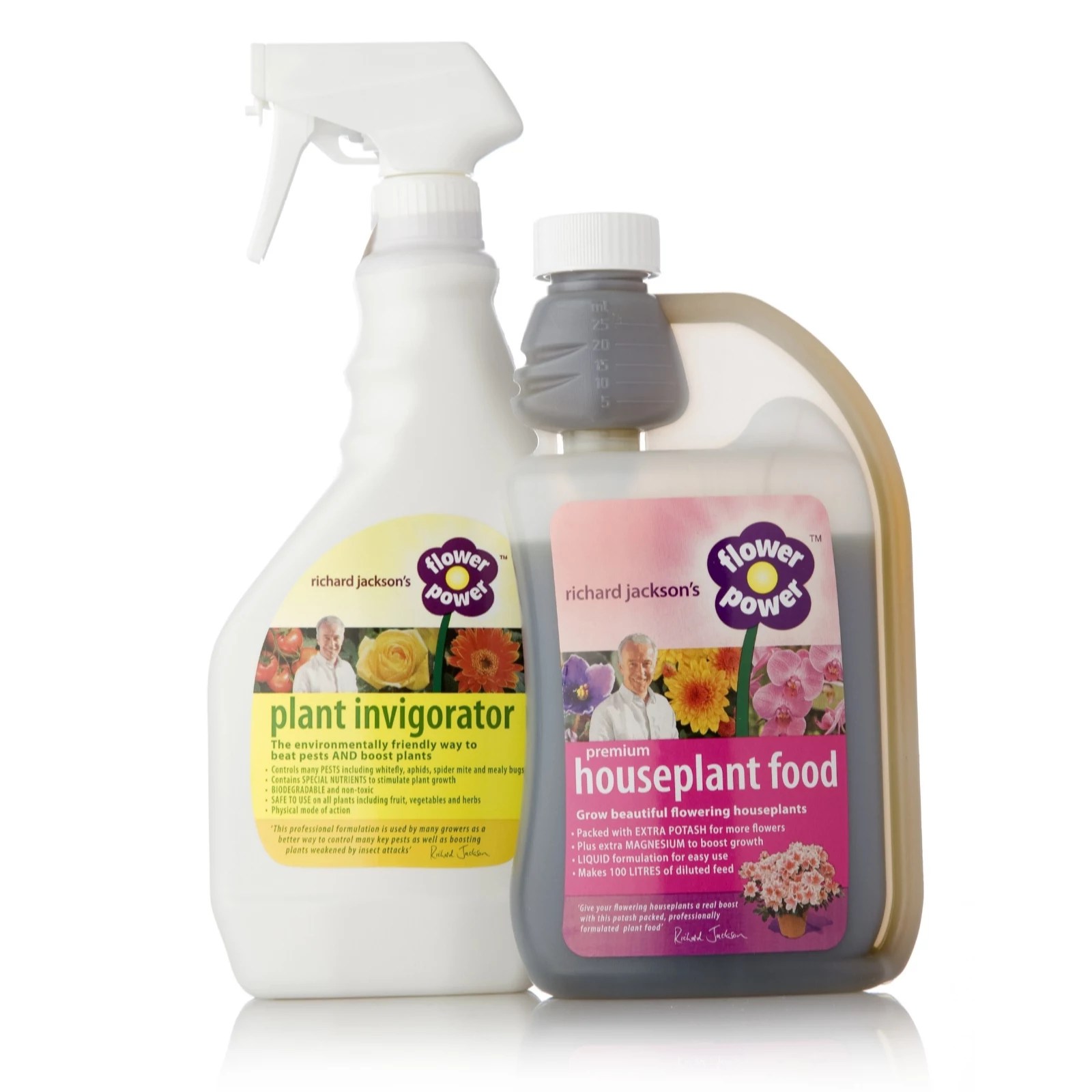 Richard Jackson's Flower Power Complete Houseplant Care Kit QVC UK