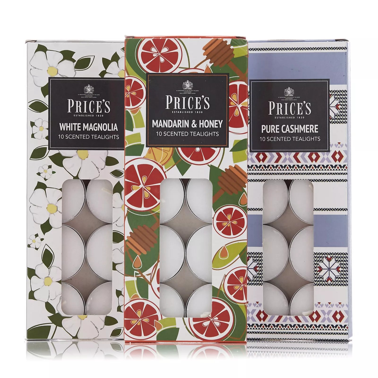 Outlet Price's Candles 6 Jar Candles & 60 Tealights Collection QVC UK