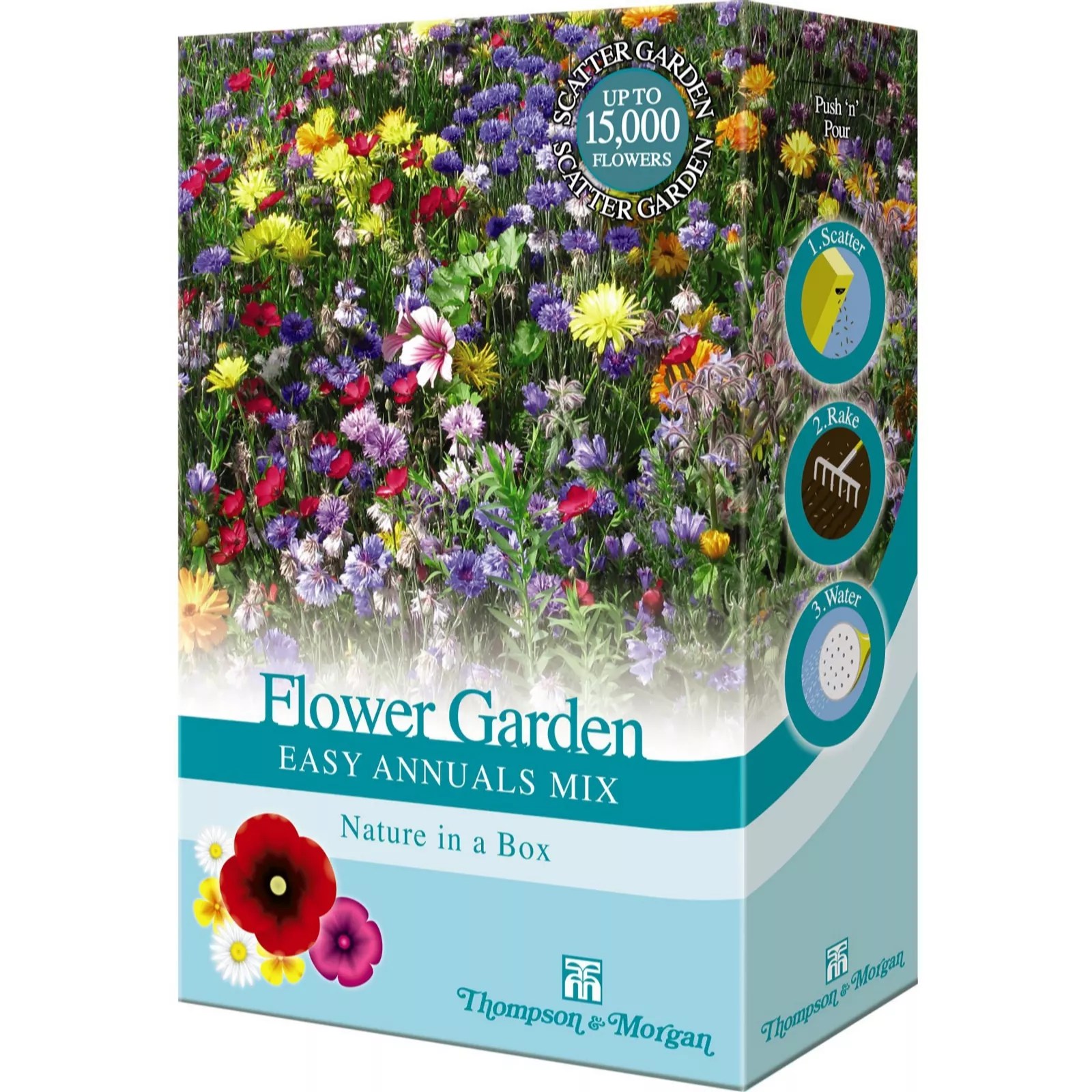 Scatter Pack Flower Garden Easy Annuals Mix QVC UK