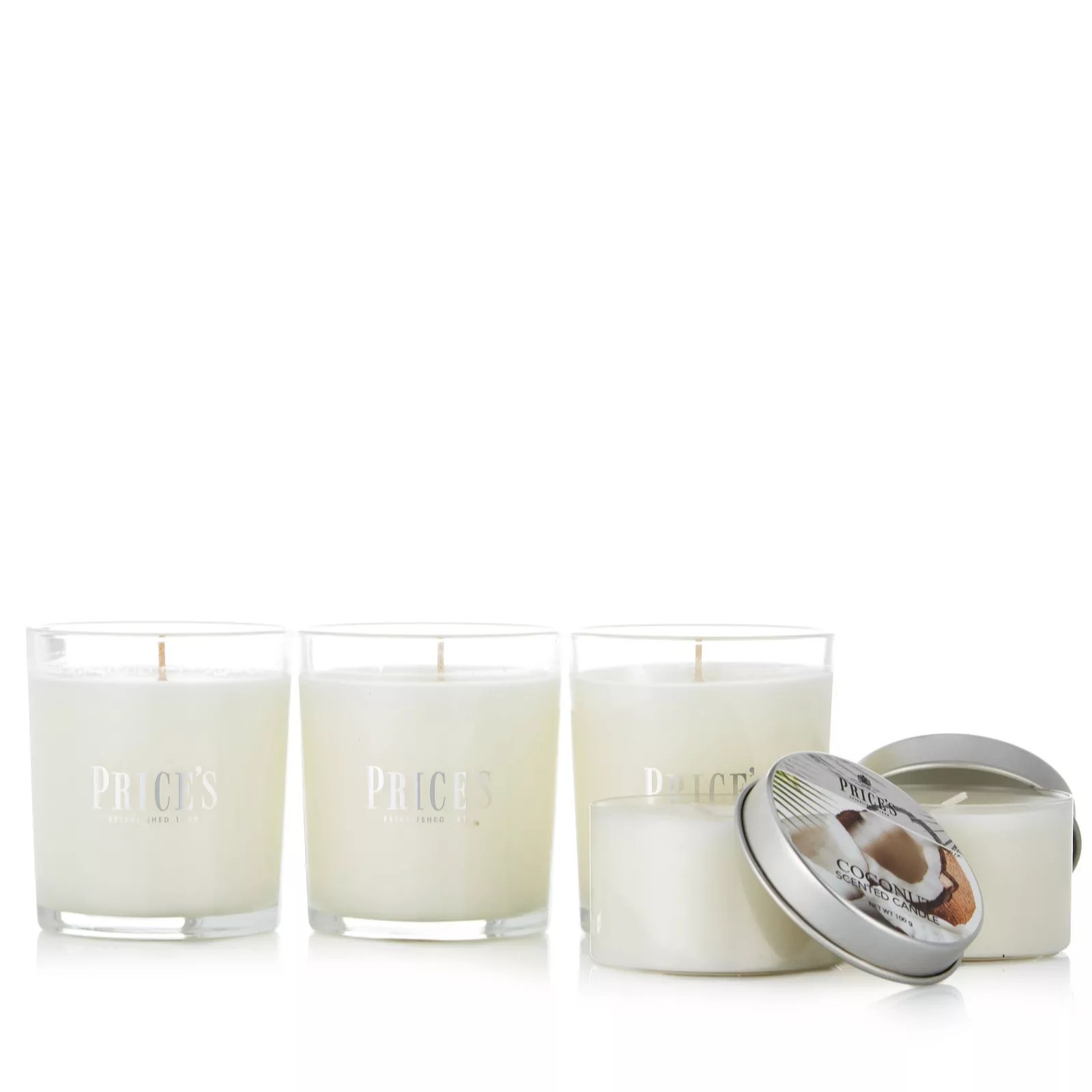 Price's Candles 5 Piece Candle Set QVC UK