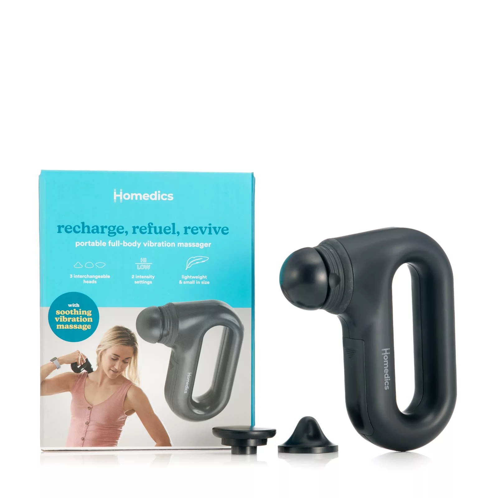 Homedics Portable Vibration Massage Gun QVC UK