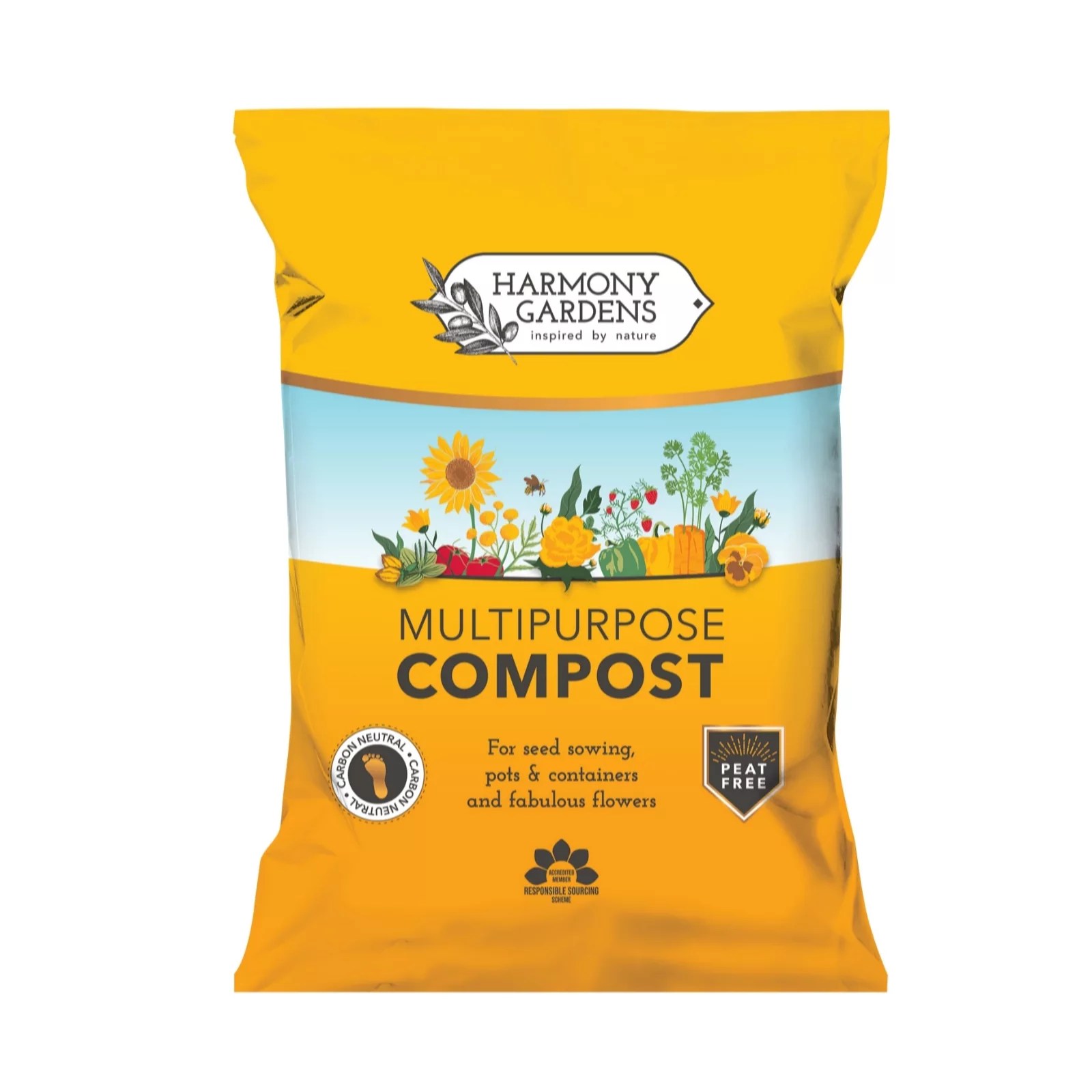 Harmony Gardens Multipurpose Compost 50 litres QVC UK