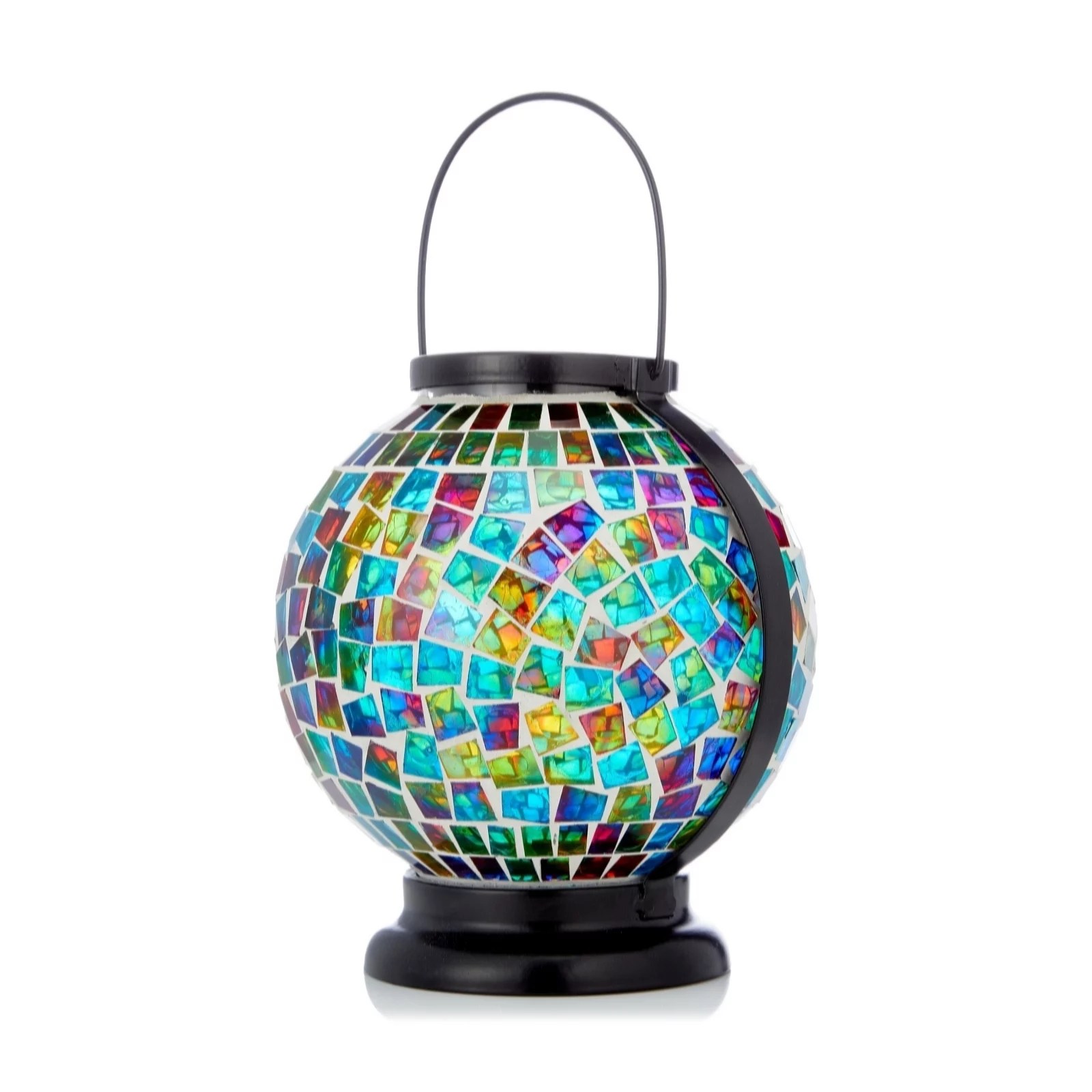 Outlet Garden Reflections Solar Rainbow Mosaic Lantern - QVC UK