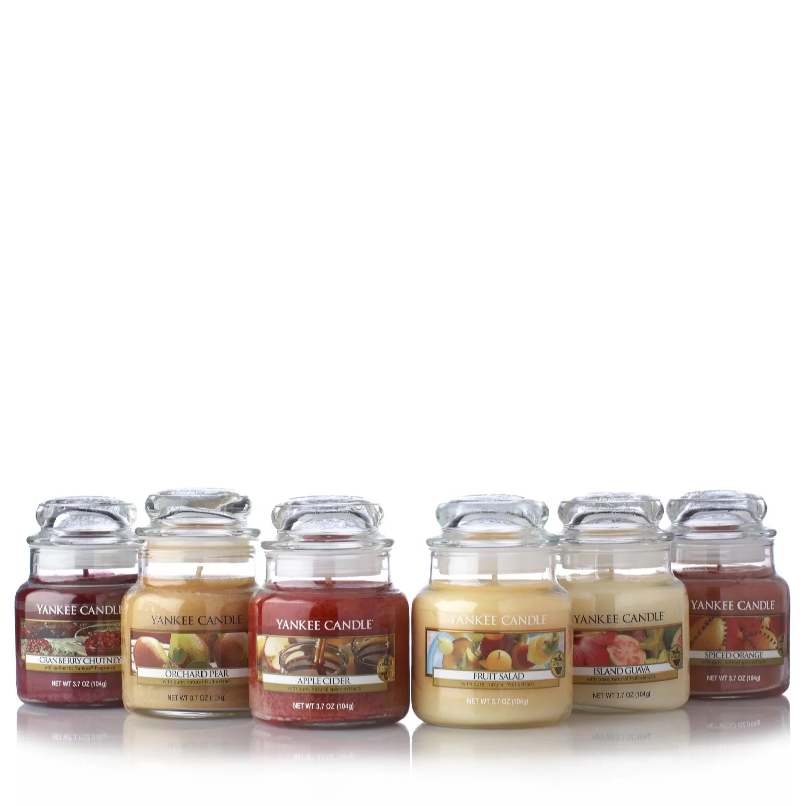 Yankee Candle Set of 6 Summer Bounty Small Jars QVC UK