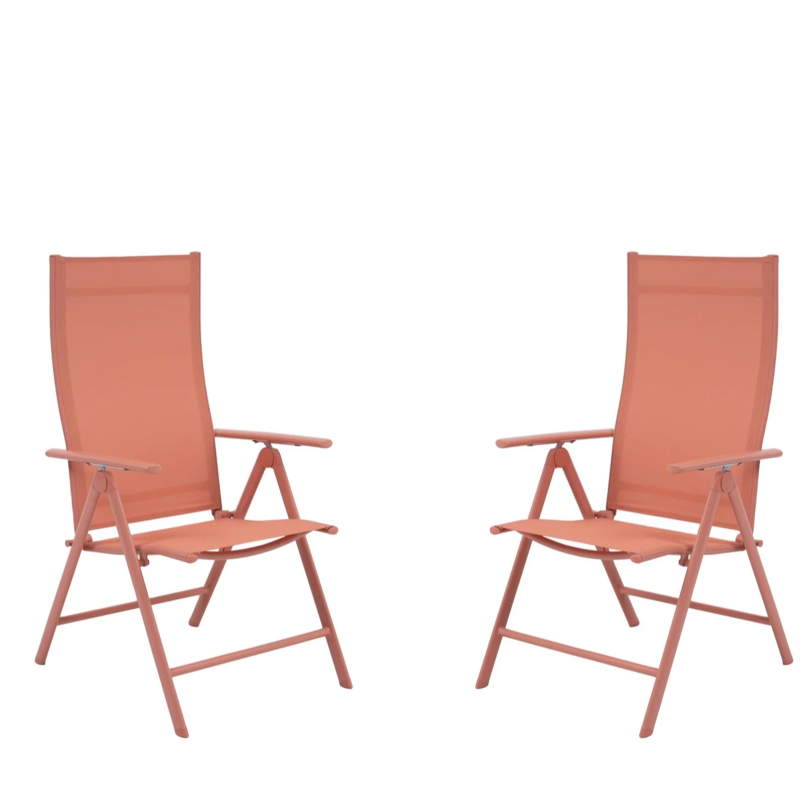 Green Lounge Set of 2 Folding Recliners QVC UK