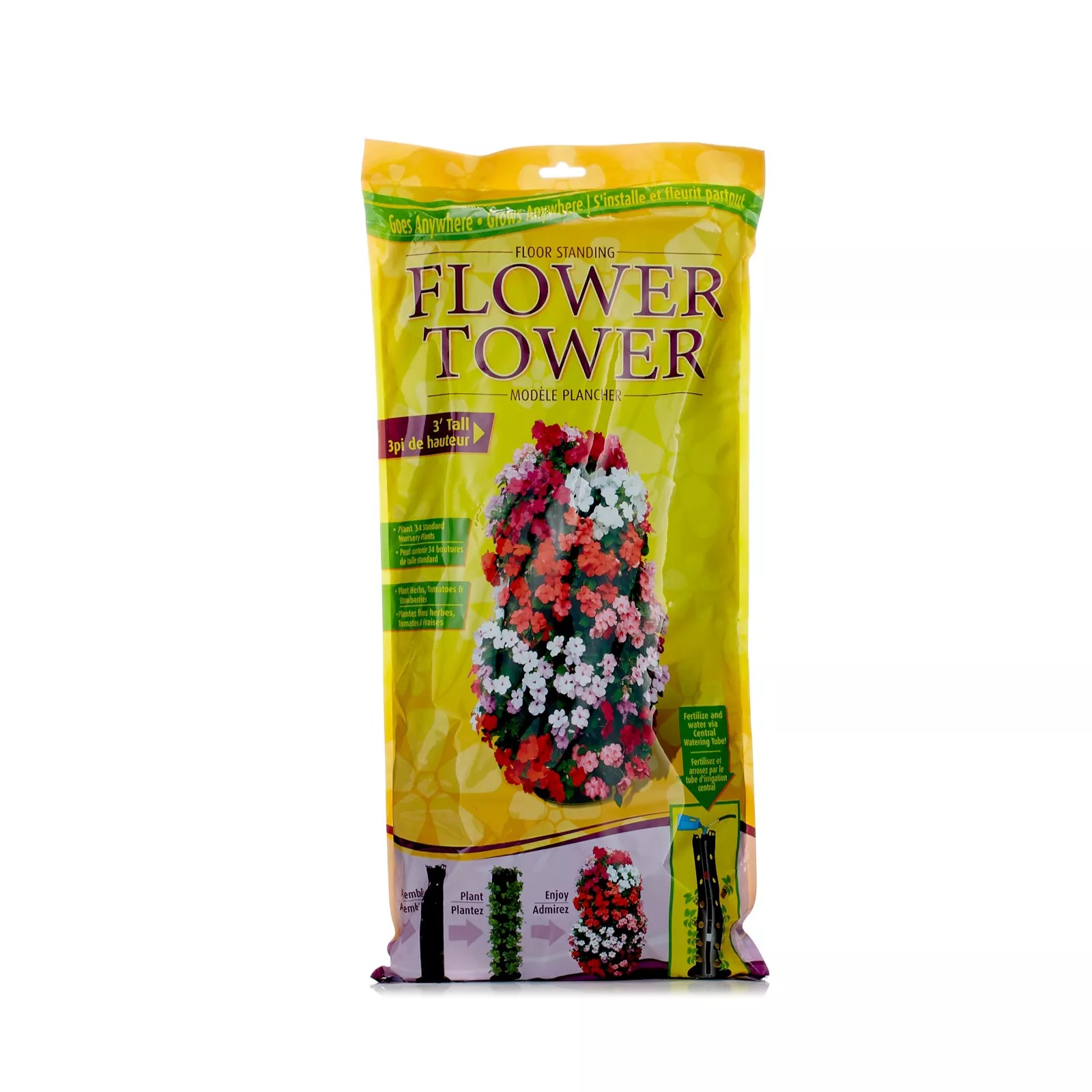 Flower Towers Set of 2 Floor Towers QVC UK