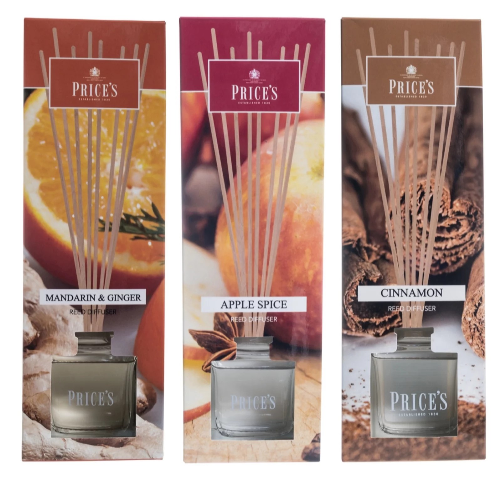 Price's Candles Set of 3 Reed Diffusers QVC UK