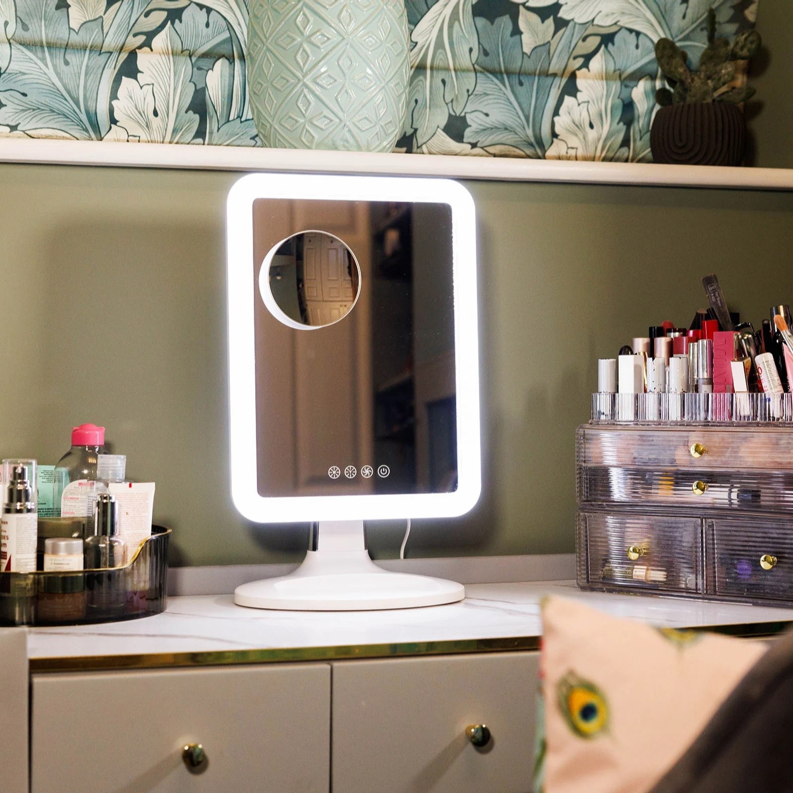 Bellalicious Cool Magic Extra Large LED Fan Mirror QVC UK