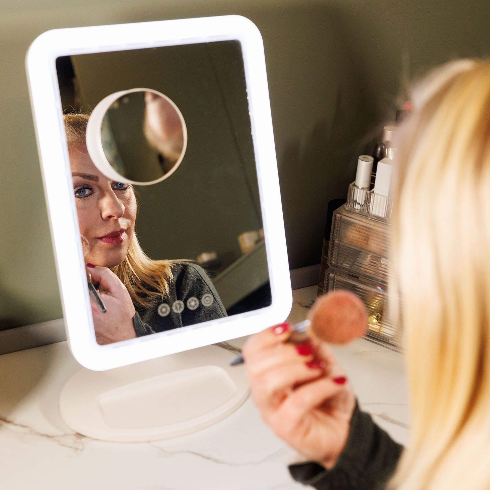 Bellalicious Cool Magic Extra Large LED Fan Mirror QVC UK