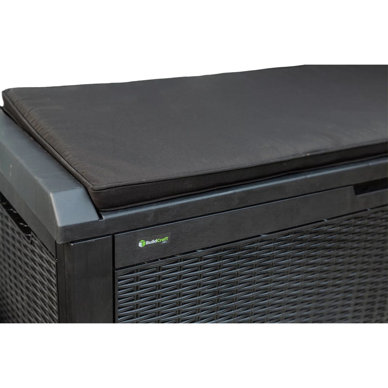 Buildcraft 380 Litre Garden Storage Box with Cushioned Lid QVC UK