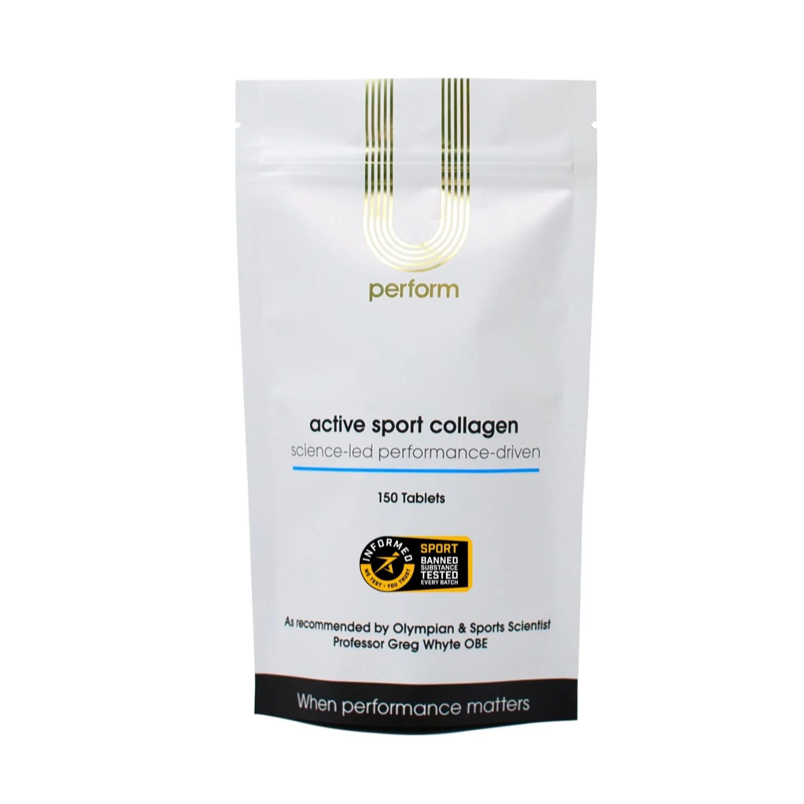 U Perform Active Sports Collagen 150 Tablets QVC UK