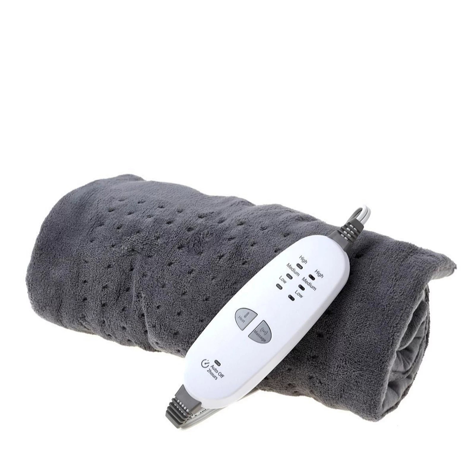Calming Heat Weighted 6 Speed Massage Heating Pad QVC UK