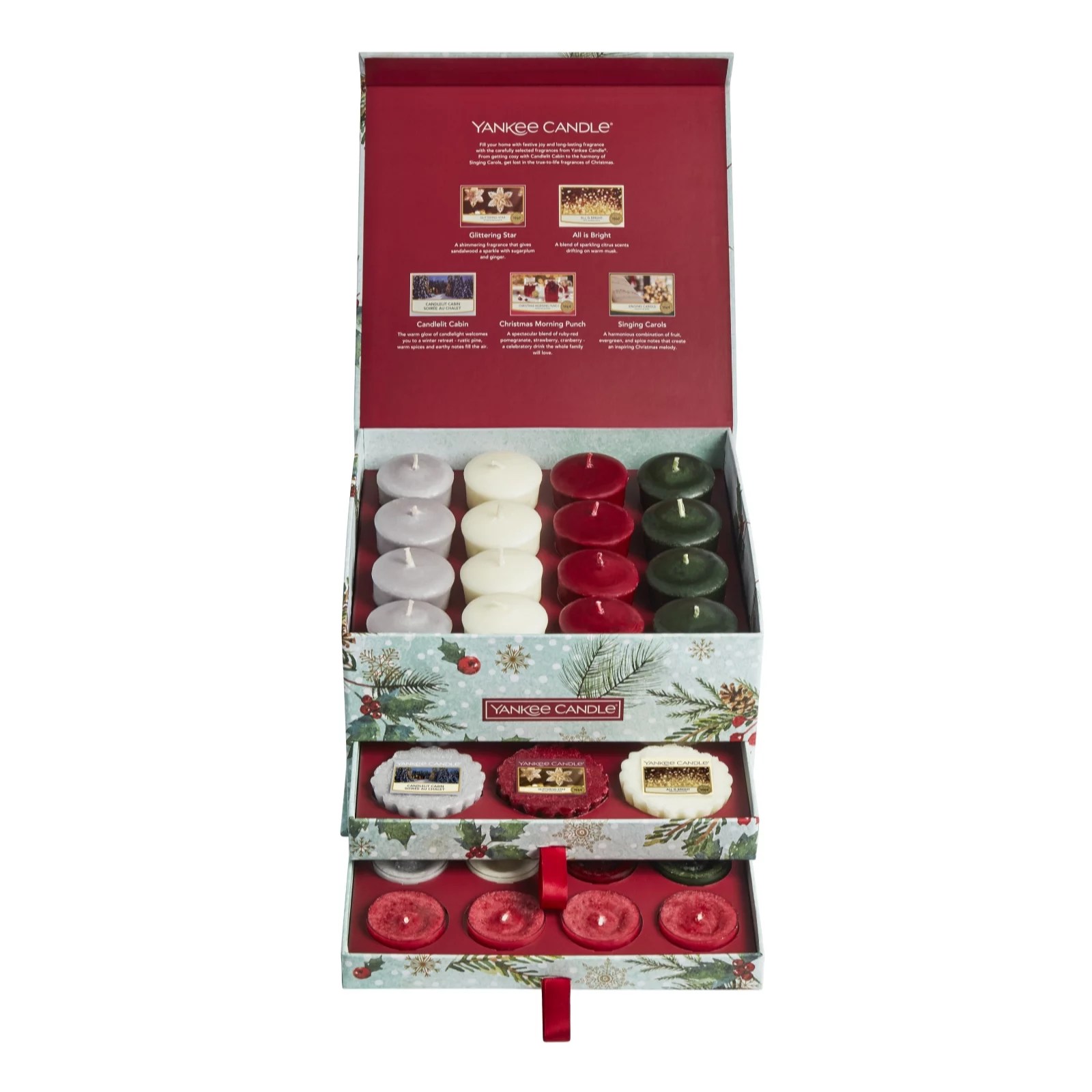 Yankee Candle Limited Edition 40 Piece Festive Wax Assortment In Tiered