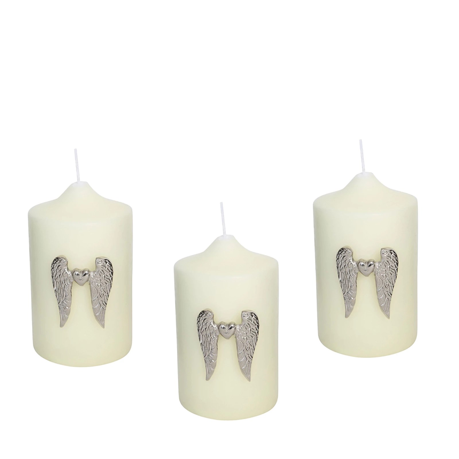 Culinary Concepts Set of 3 Angel Wing Candle Jewellery Pins with