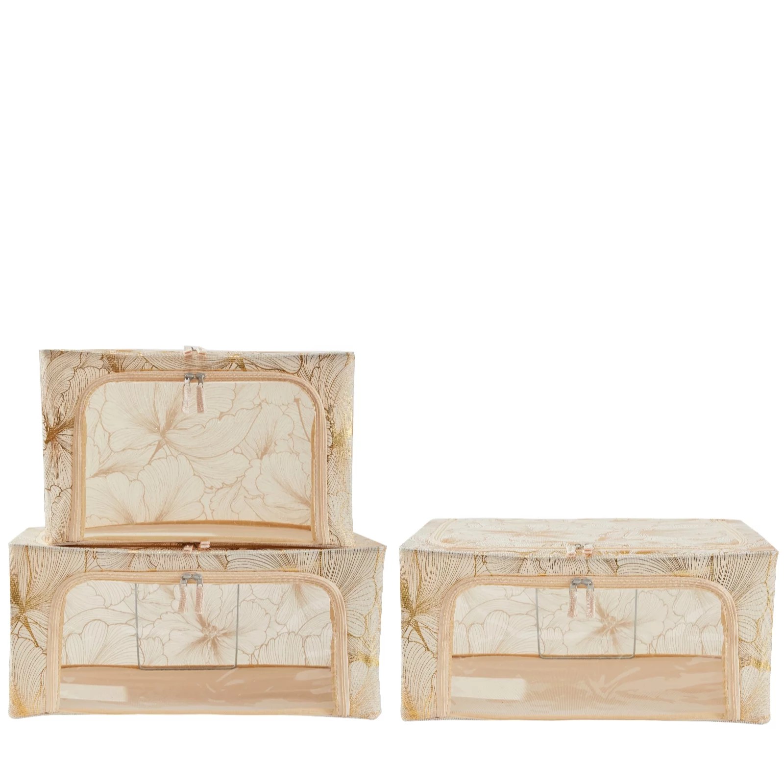 Periea Set of 3 Assorted Collapsible Storage Boxes QVC UK