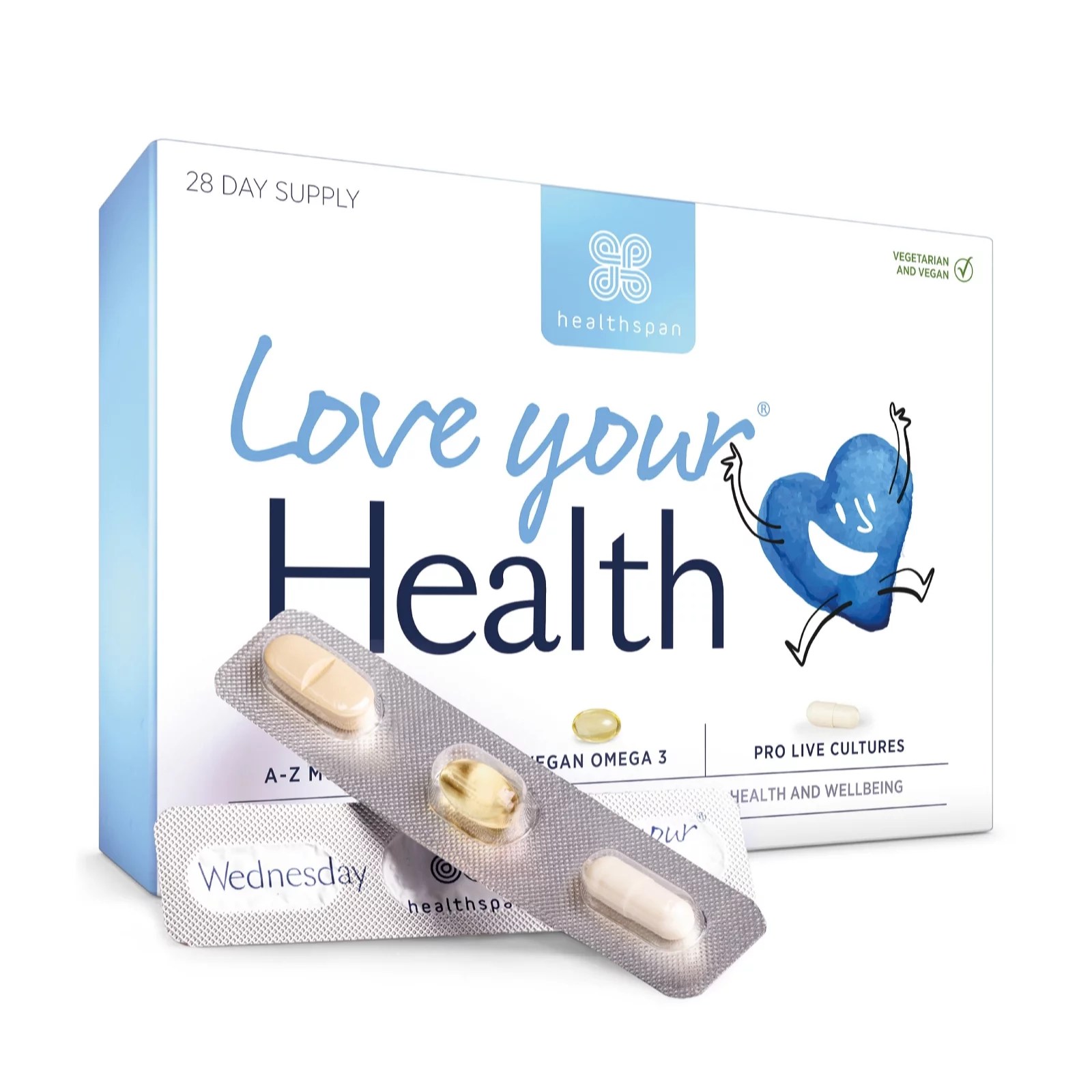 Healthspan Love Your Health 28 Day Supply QVC UK
