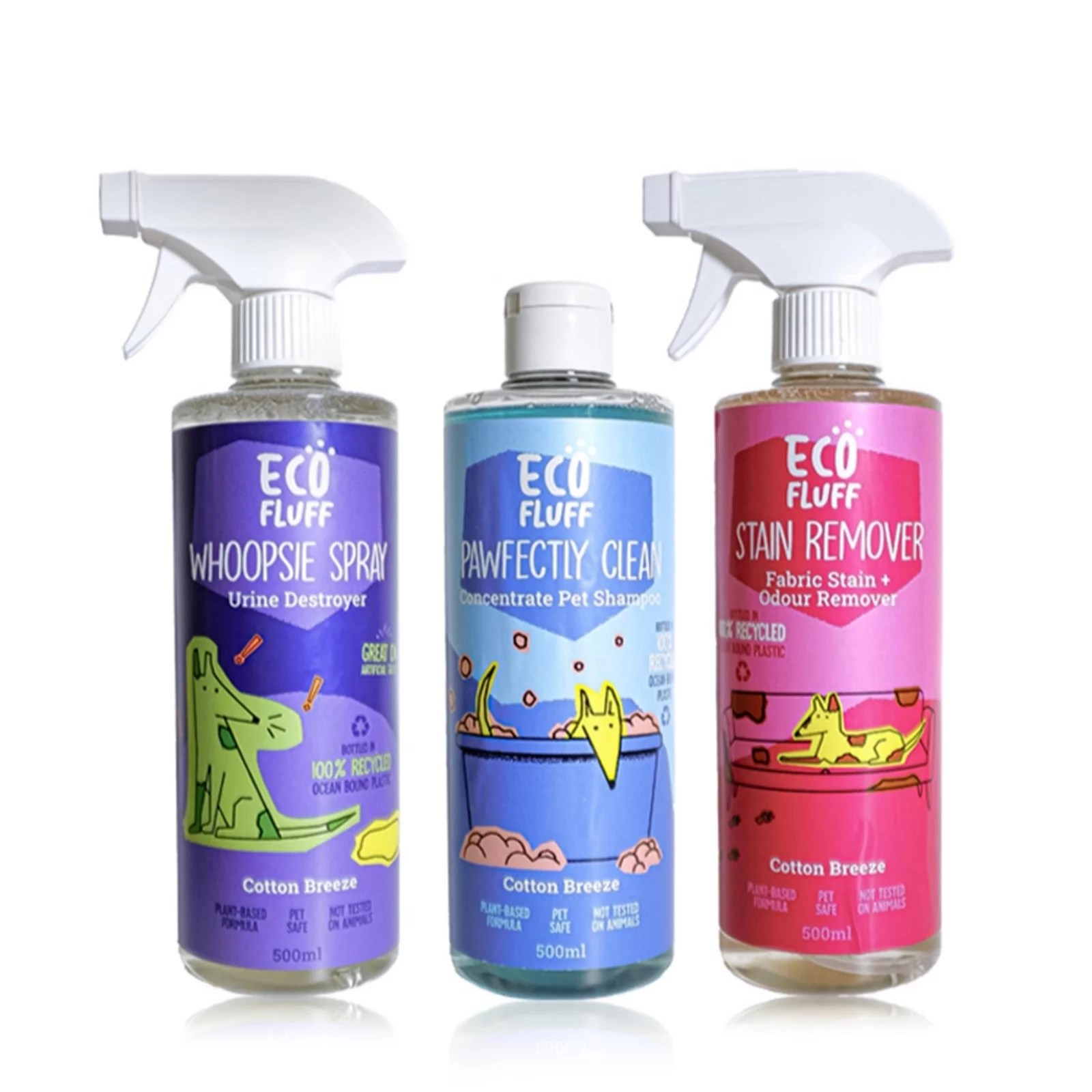 Ecoegg Pet Shampoo Stain Remover & Whoopsie Spray Bundle QVC UK
