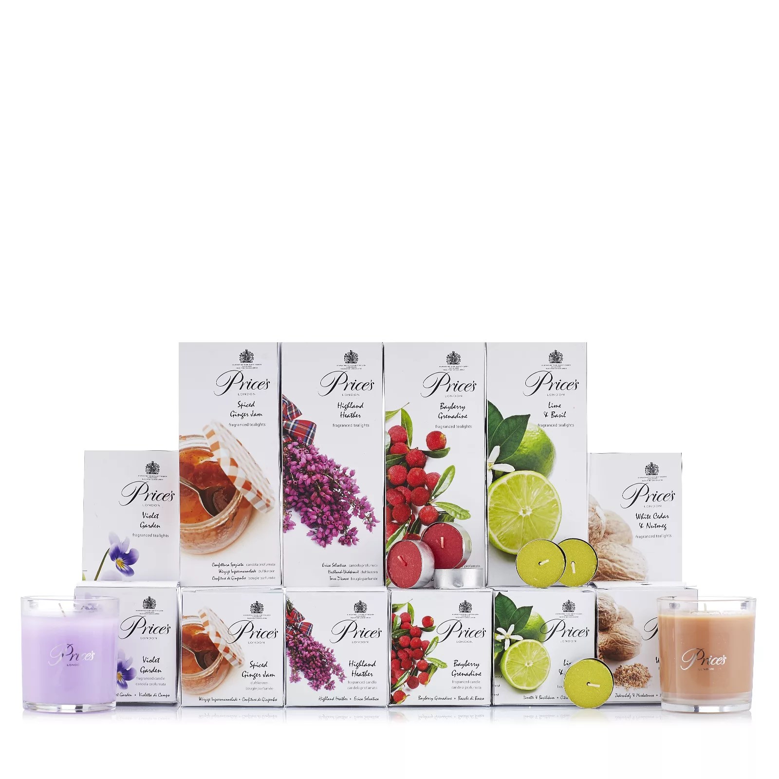 Price's Candles 6 Jar Candles & 60 Tlights Fragrance Gift Collection
