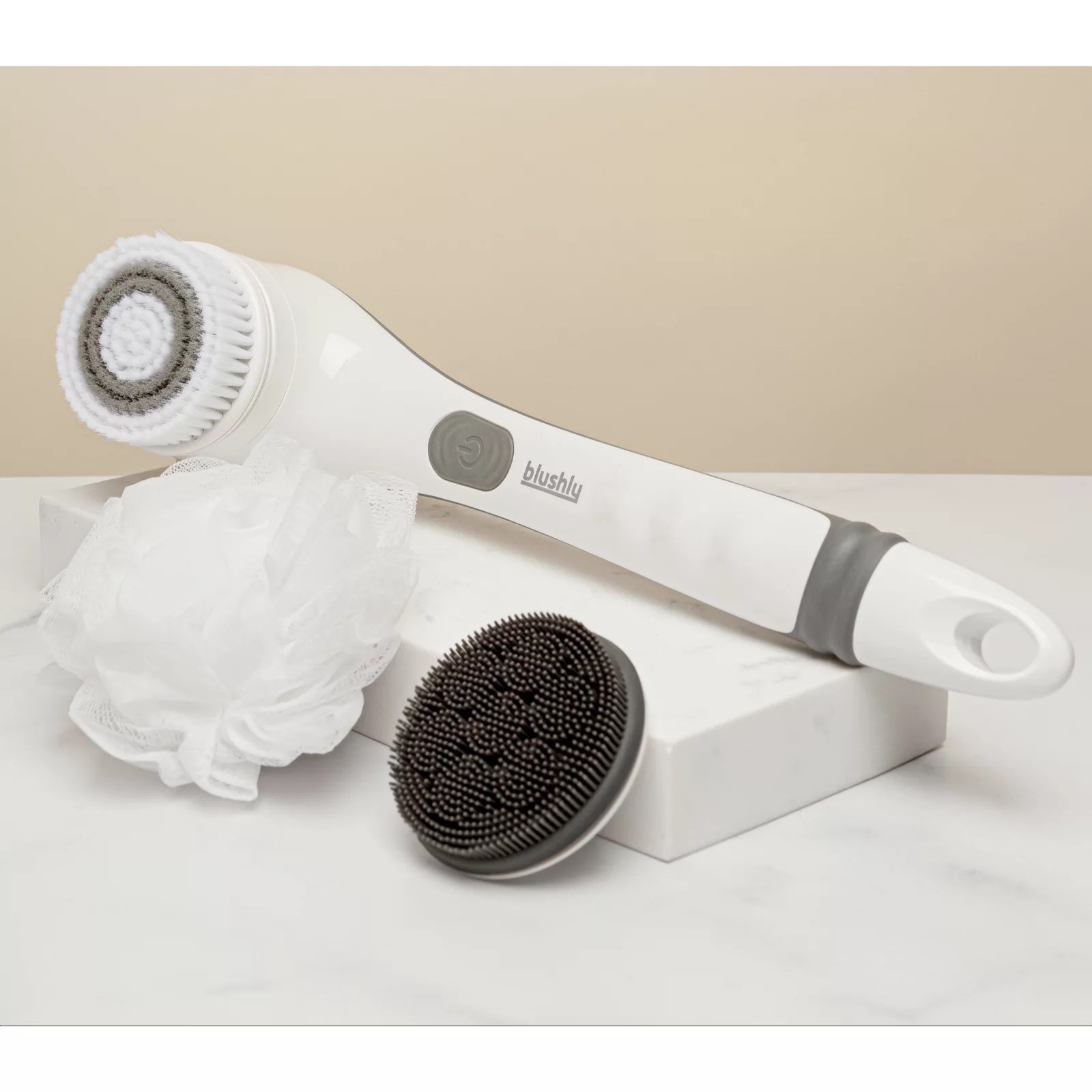 Blushly Rechargable Cleansing & Exfoliating Body Brush QVC UK