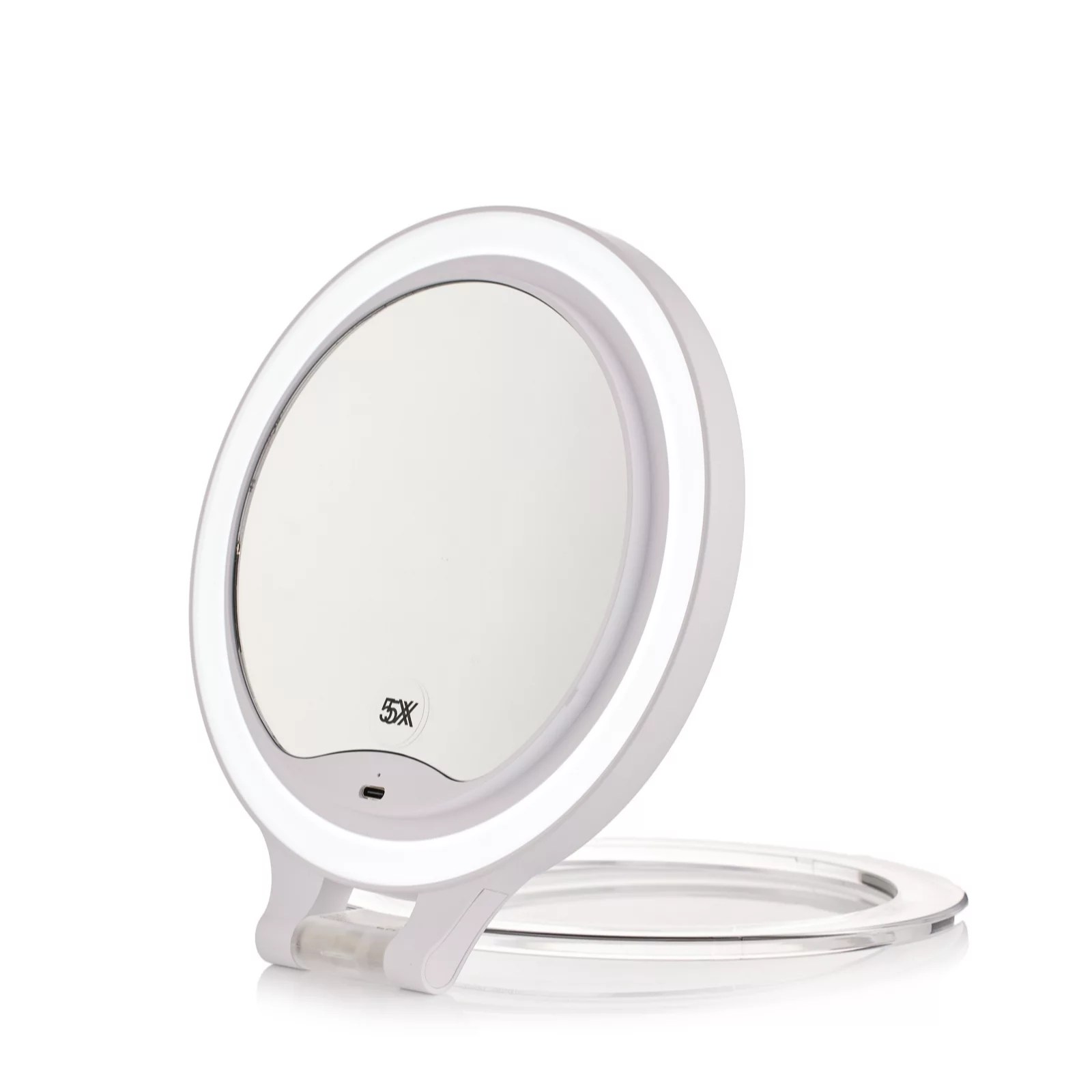 Simply Beauty Double Sided Flex Stand LED Vanity Mirror QVC UK