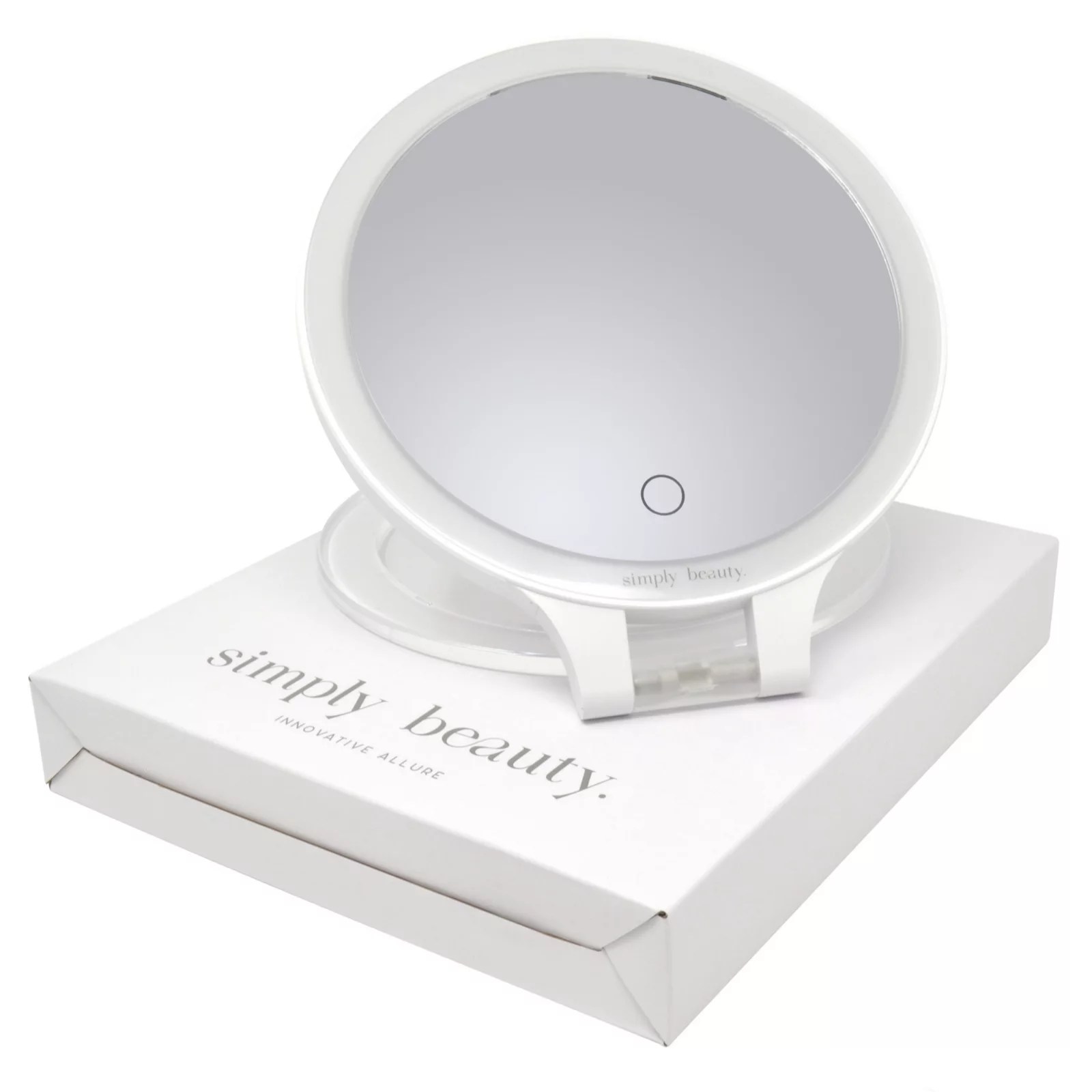 Simply Beauty Double Sided Flex Stand LED Vanity Mirror QVC UK