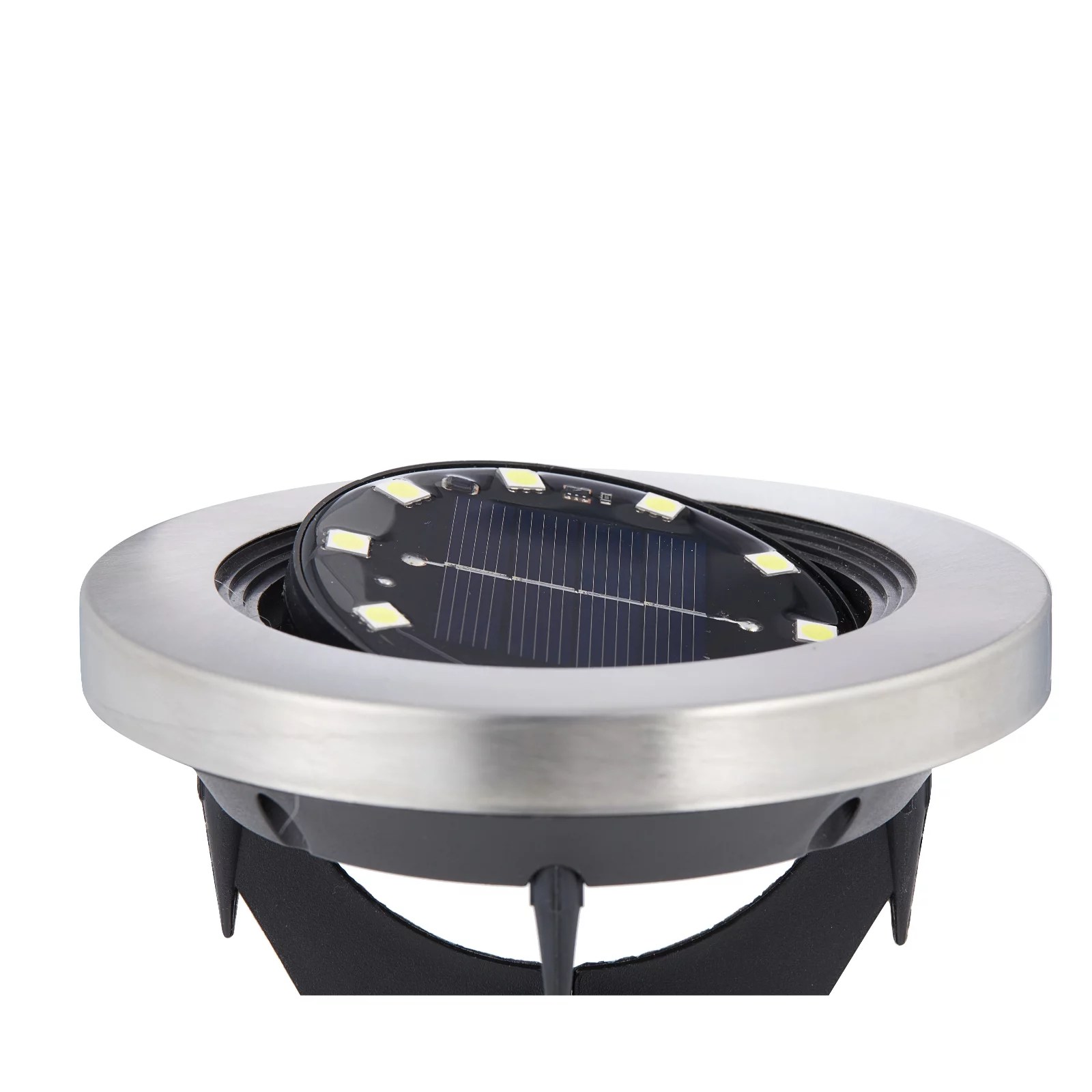 Bell & Howell Set of 8 Superbright 8 Lumen Swivel Solar Disk Lights