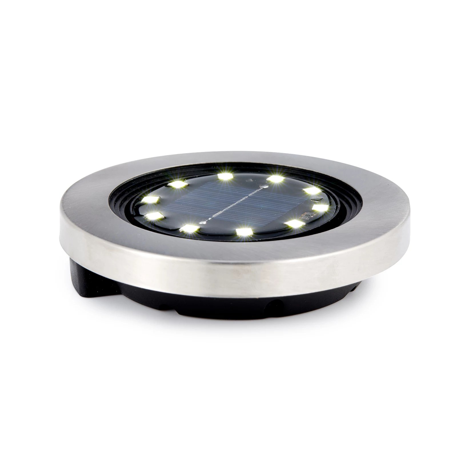 Bell & Howell Set of 8 Superbright 8 Lumen Swivel Solar Disk Lights