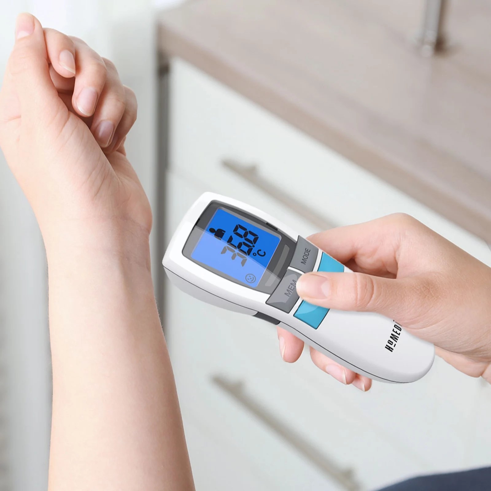 Homedics No Touch Infrared Thermometer QVC UK