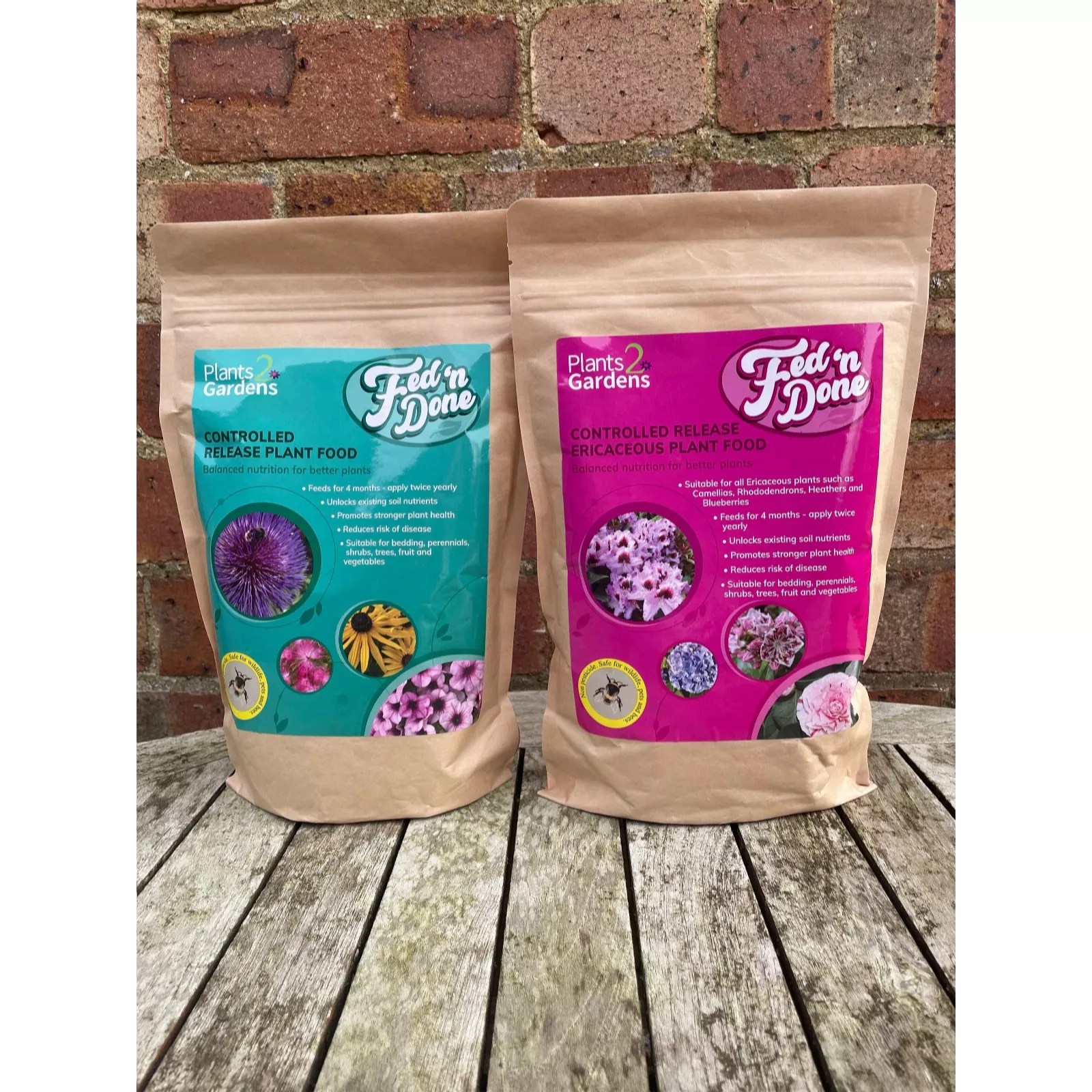 Plants2Gardens Fed N Done Plant Food Combination Pack QVC UK