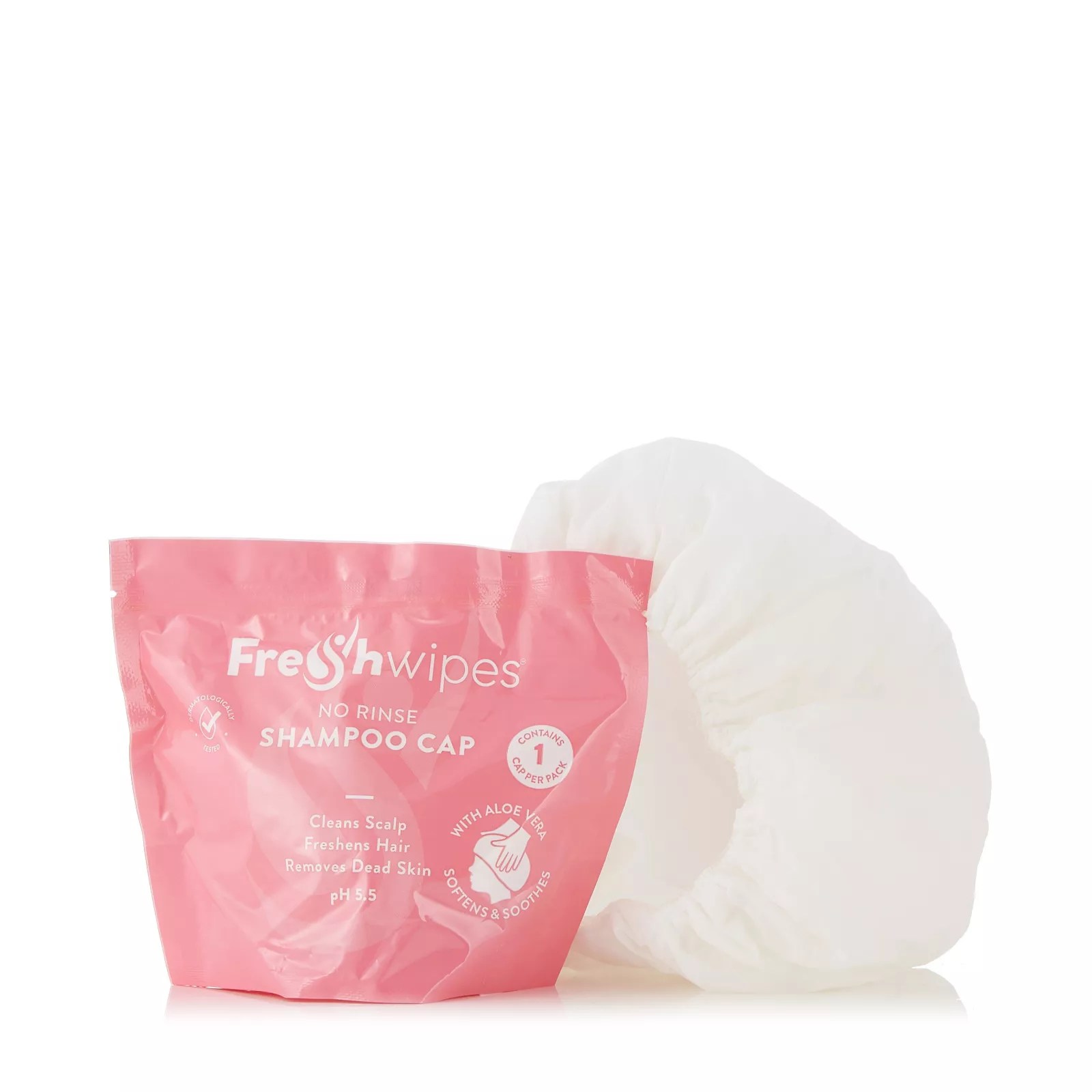 FreshWipes Shampoo Caps Set of 4 QVC UK
