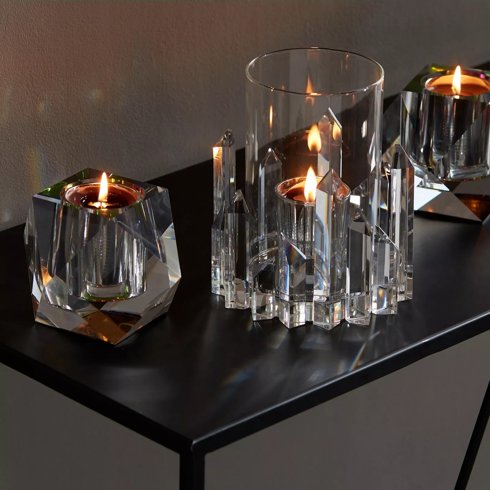 Luxenoa Iridescent Crystal Prism Block Holder QVC UK