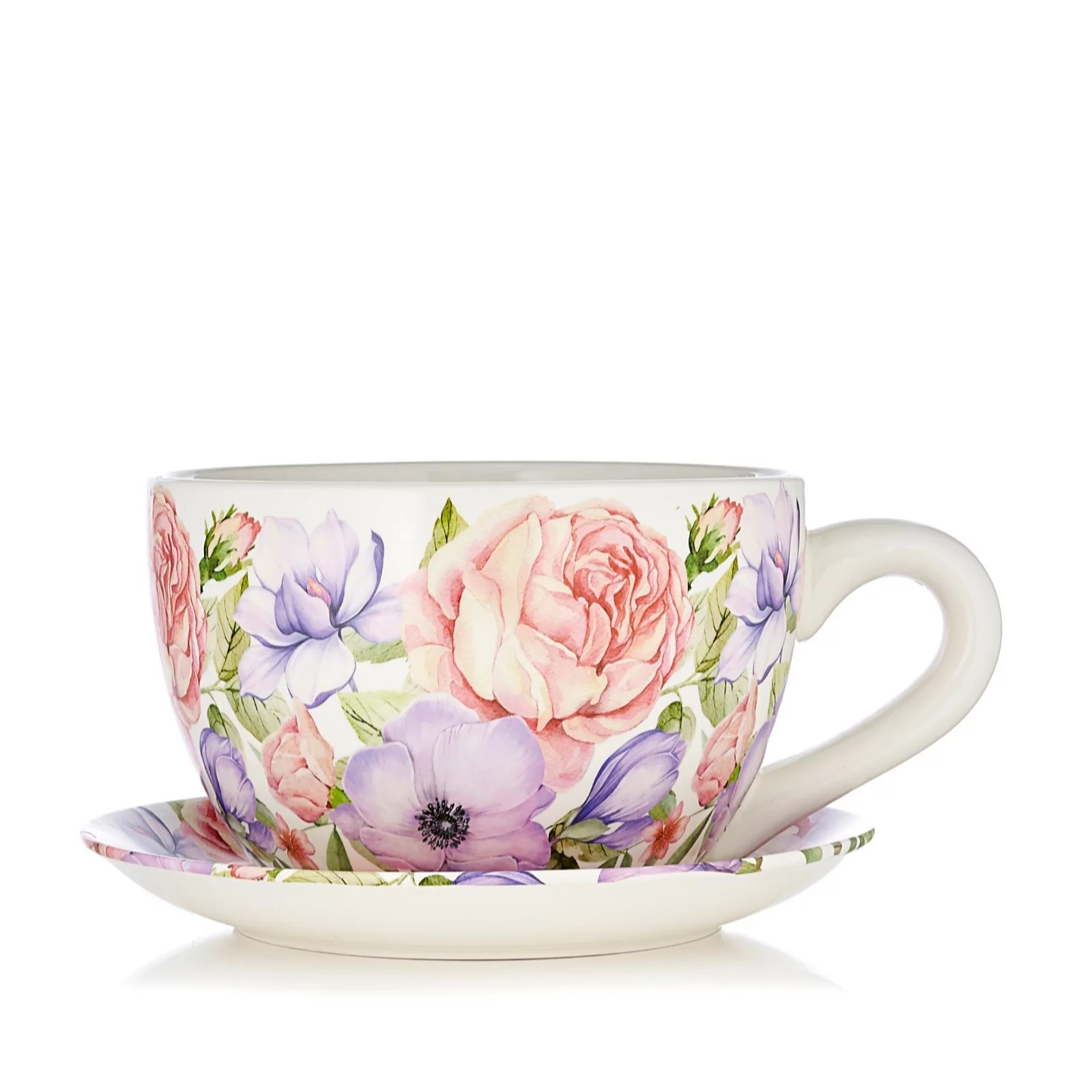 Grumpy Gardener Cup & Saucer Planter QVC UK
