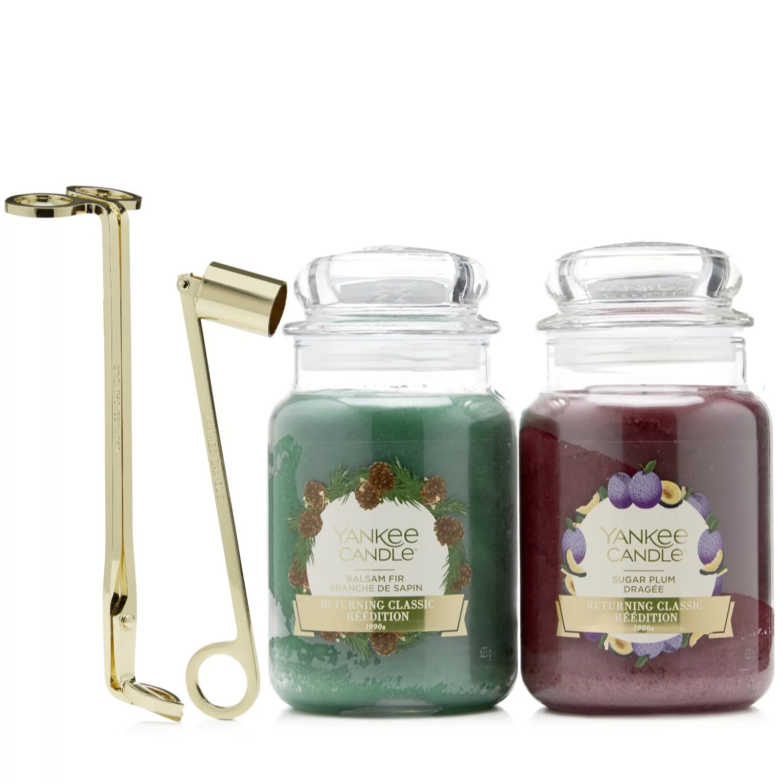 Yankee Candle 2 Returning Christmas Classic Large Jars with Candle Care